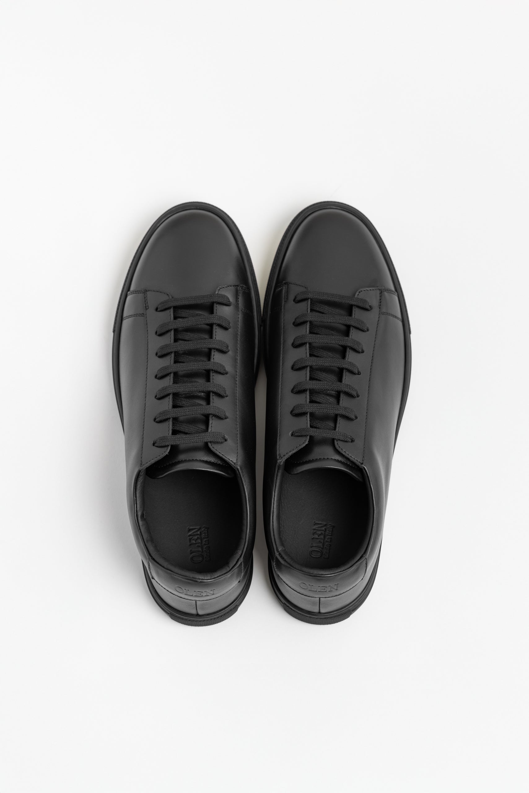 N | black calfskin città sneaker