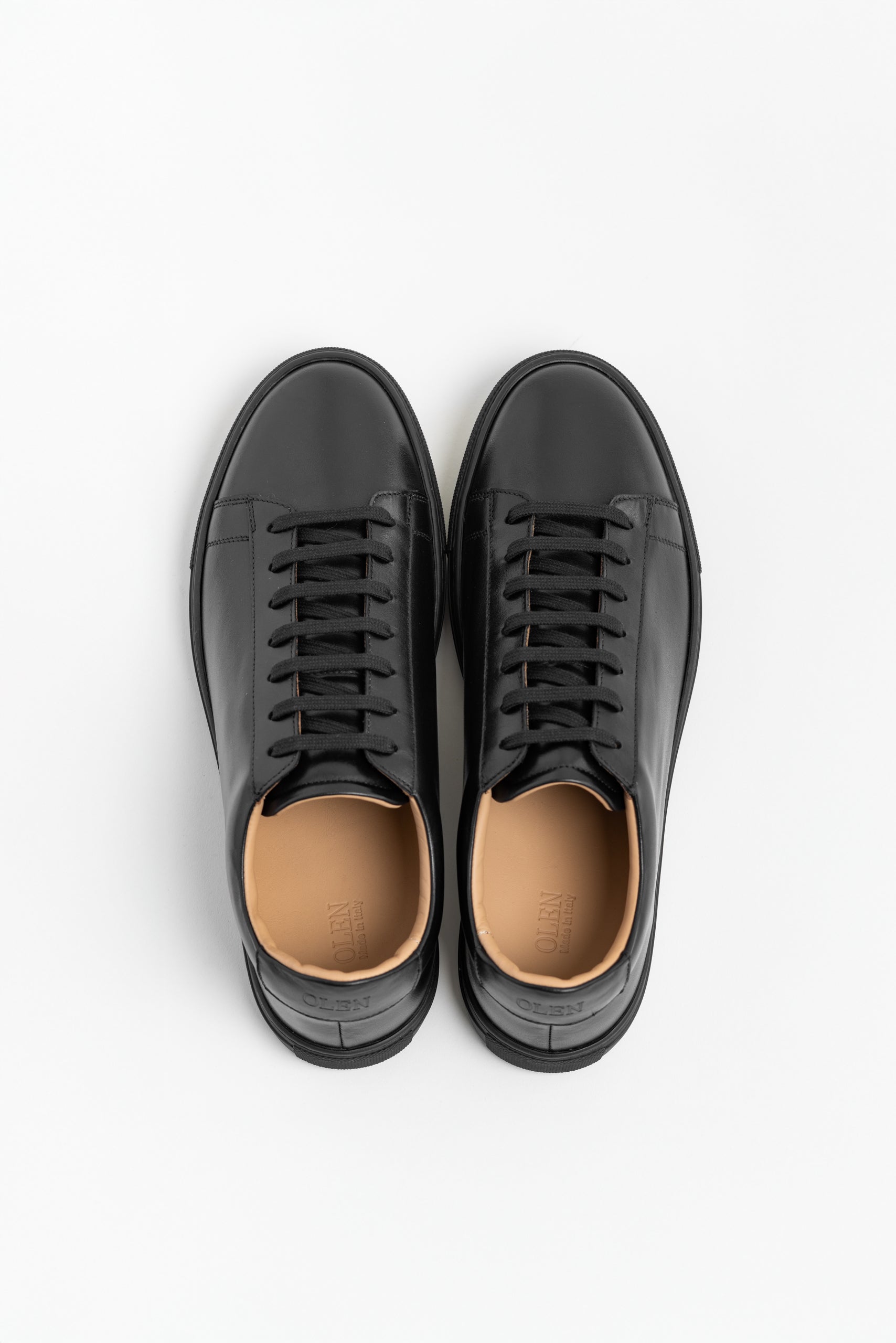 N | black calfskin città sneaker