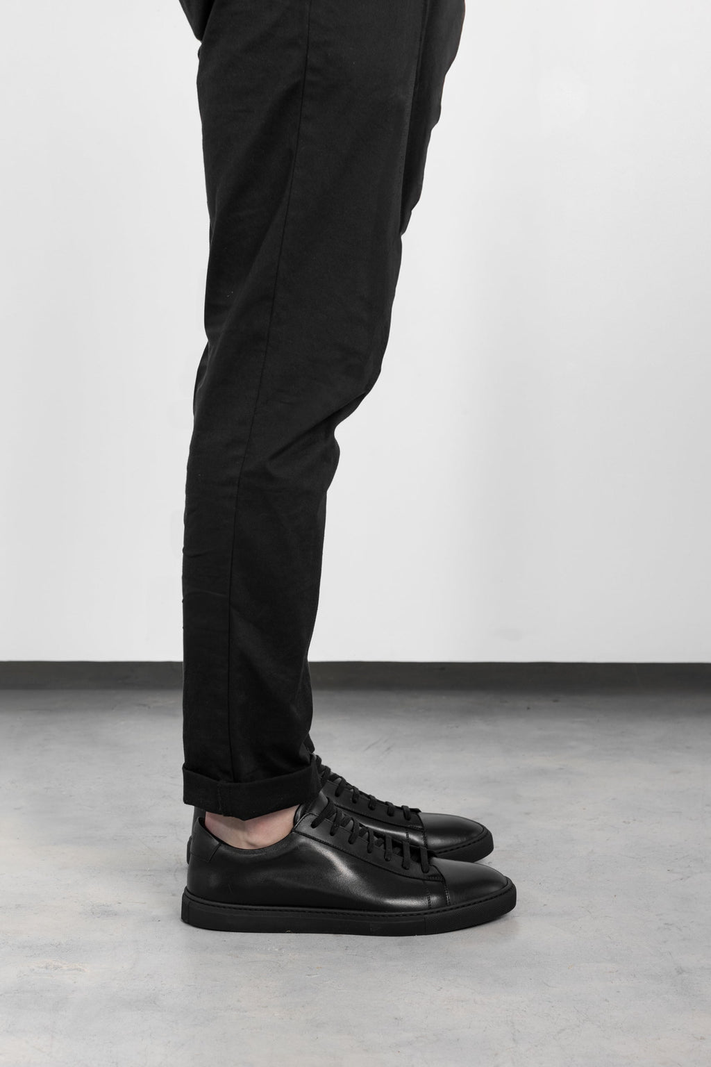 N | black calfskin città sneaker