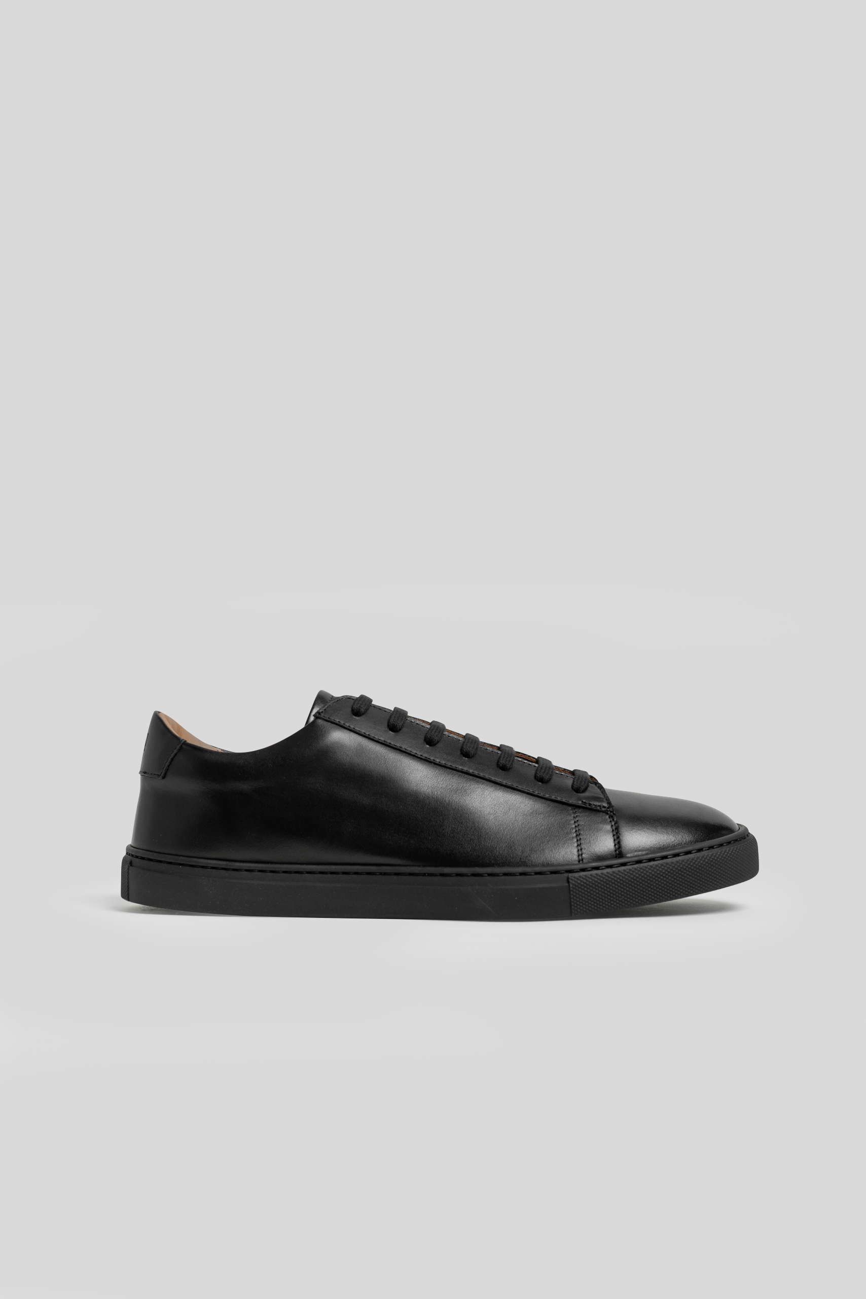 N | black calfskin città sneaker