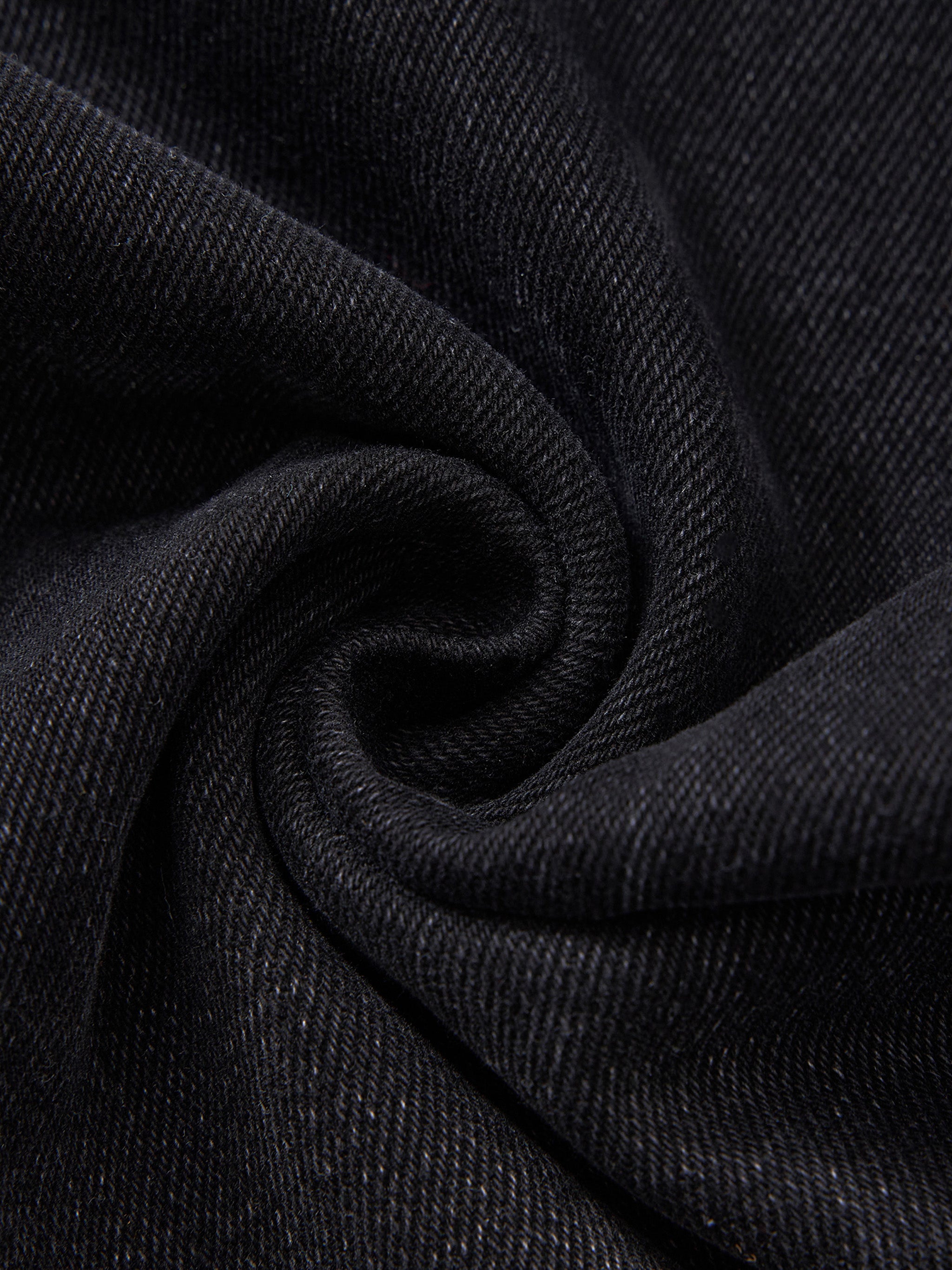 M | vintage wash wide leg jeans | black
