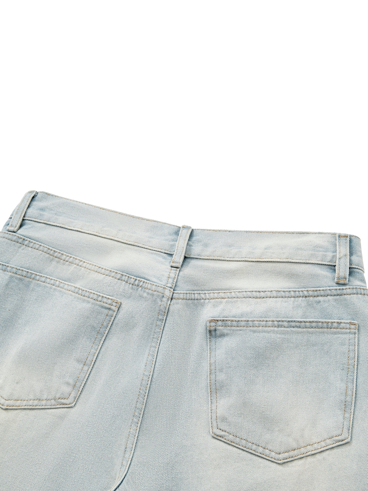 M | vintage-wash wide-leg denim jeans