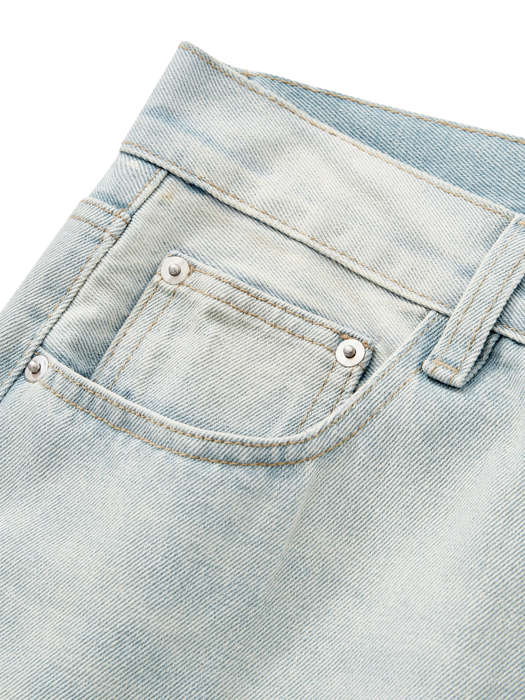 M | vintage-wash wide-leg denim jeans