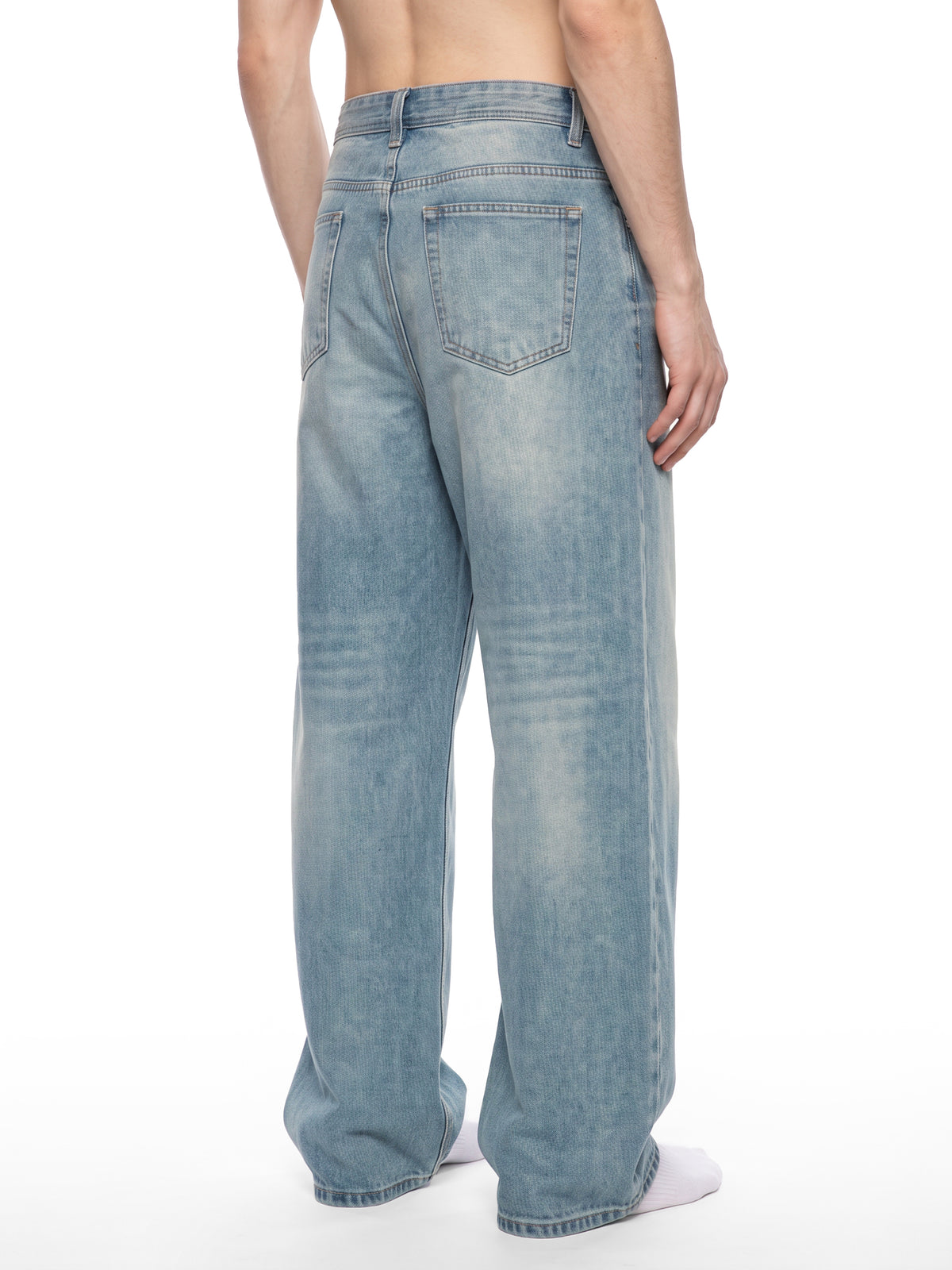 M | vintage wash denim jeans