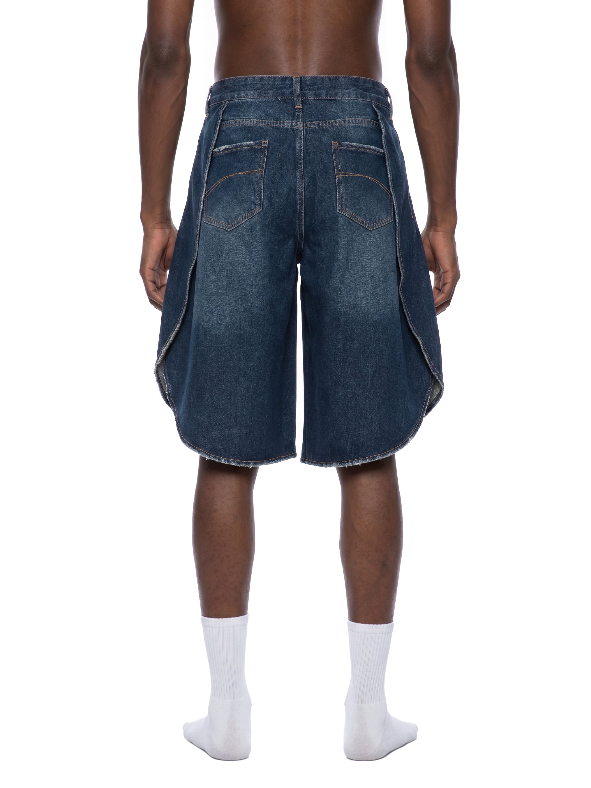 M | Wide Leg Denim Surf Shorts