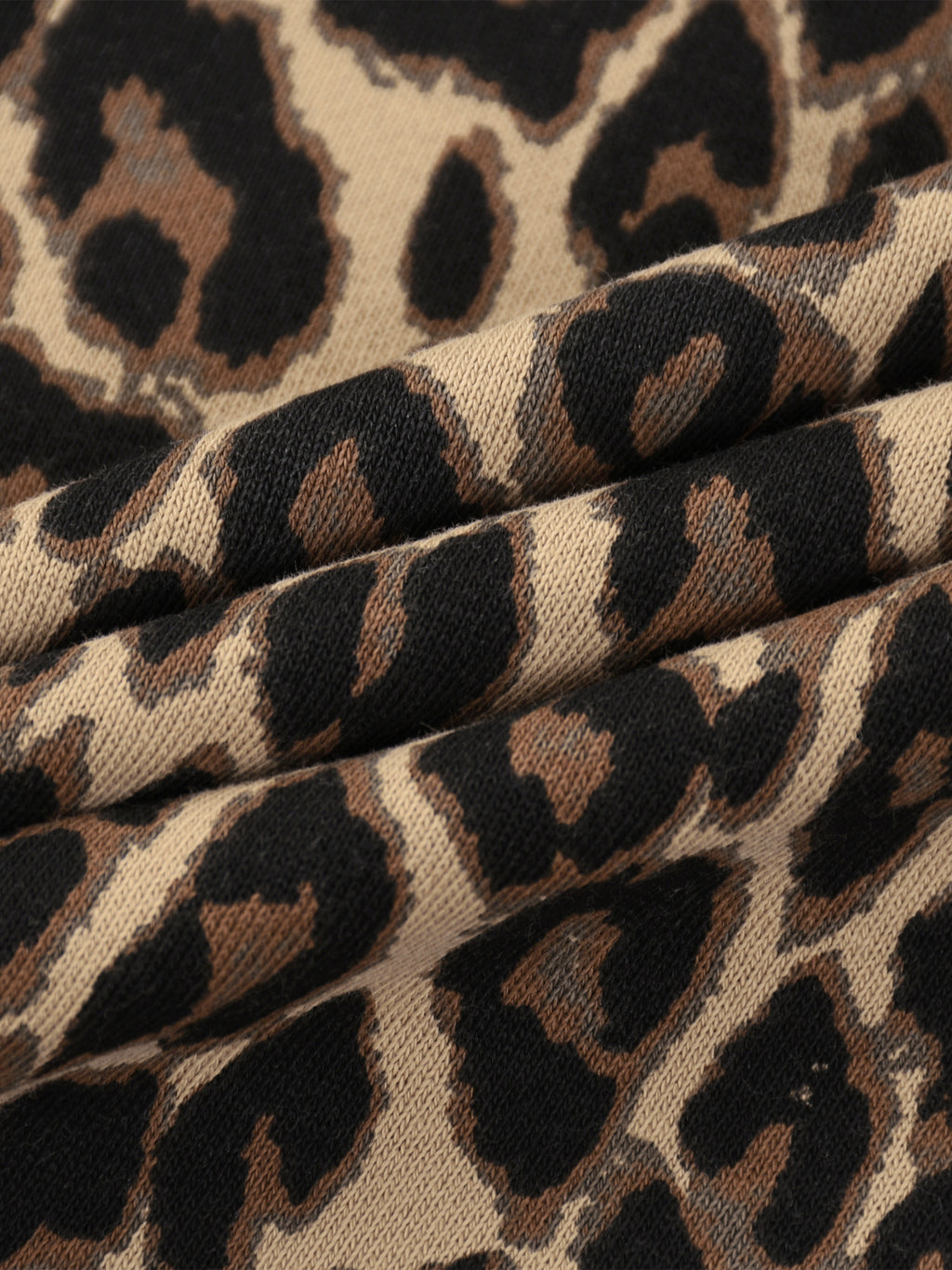 O | leopard full zip hoodie
