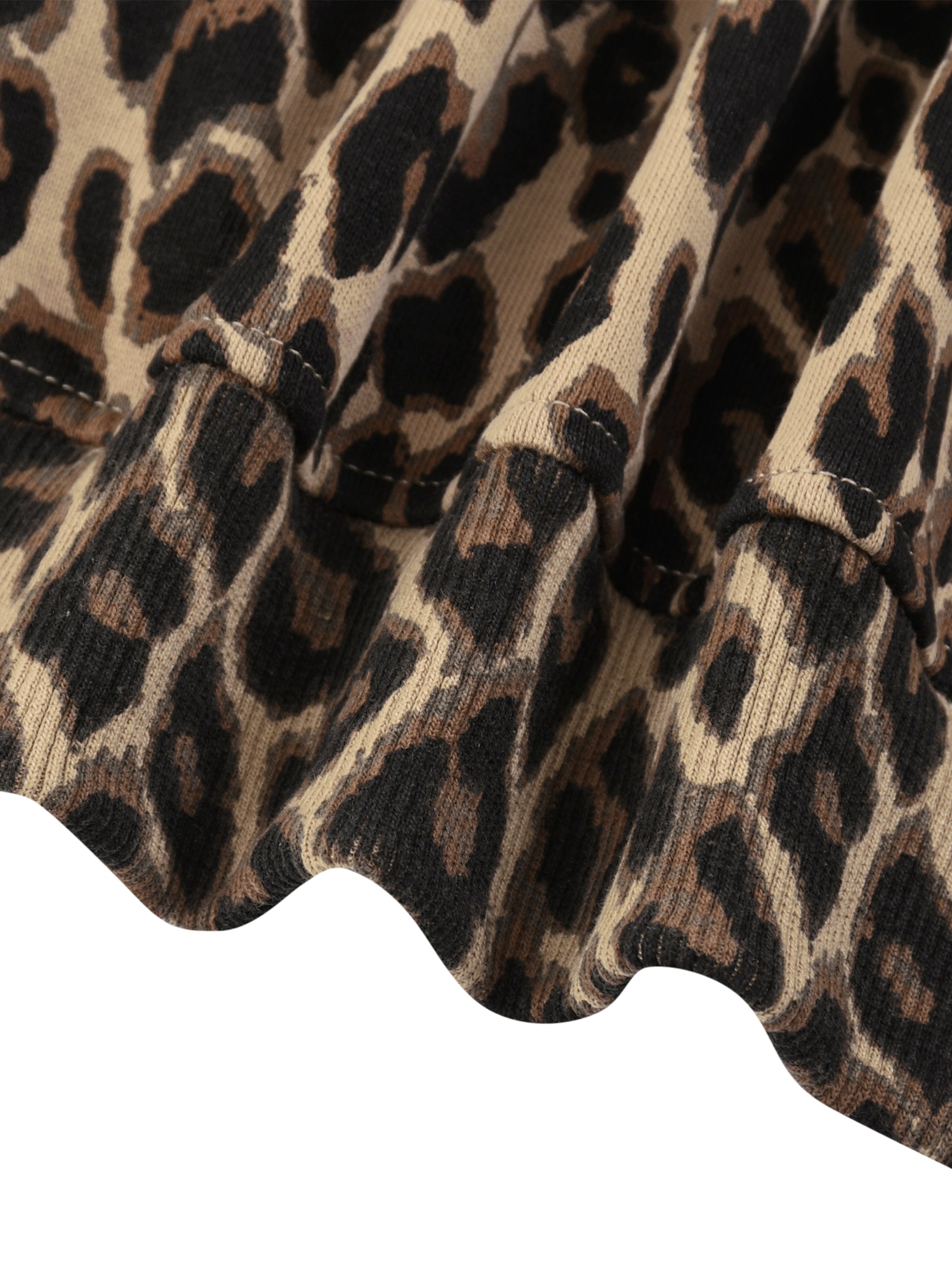 O | leopard full zip hoodie