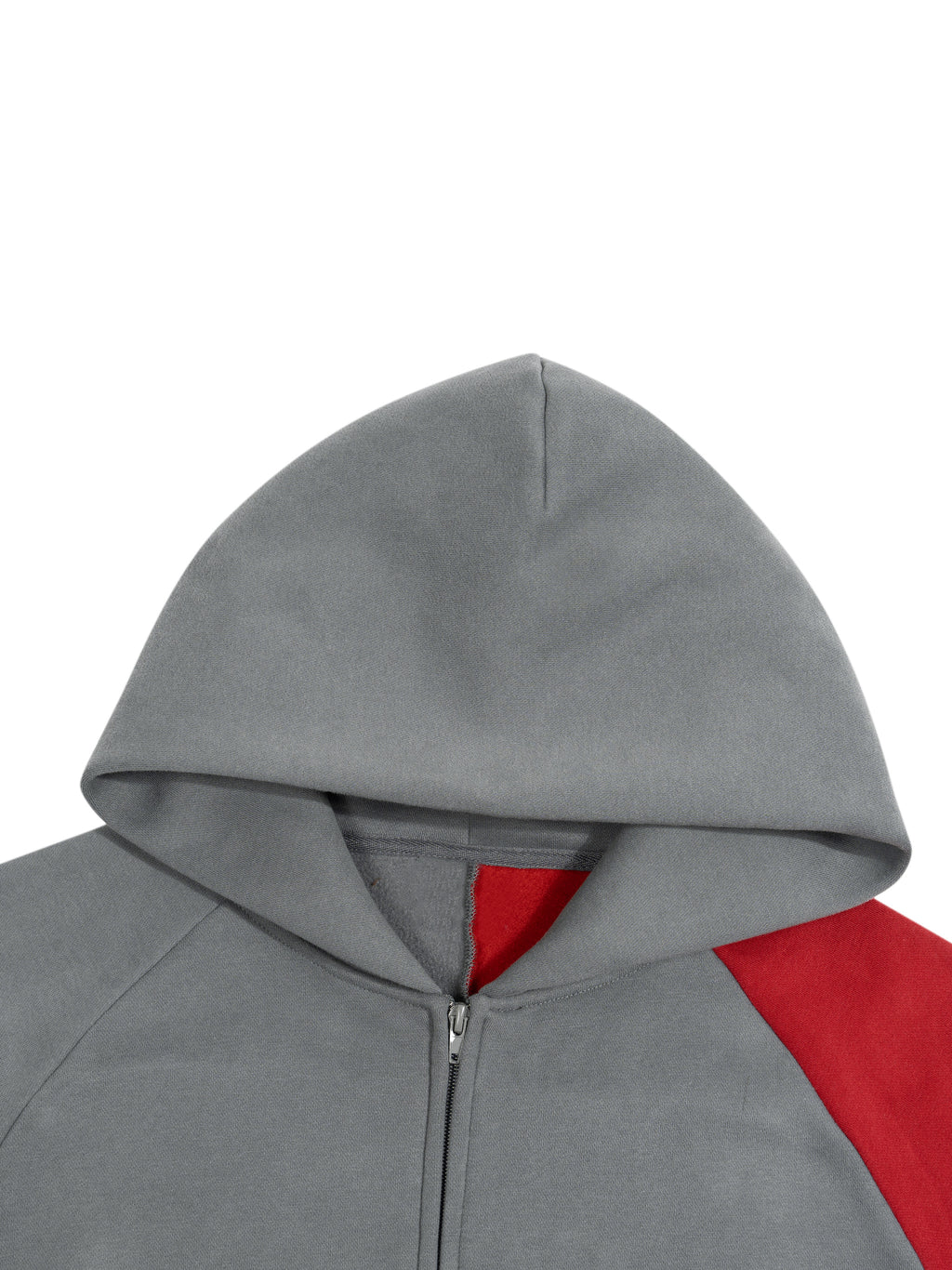 O | colour-block fleece hoodie