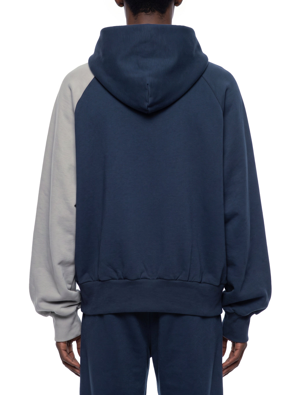 O | colour-block fleece hoodie
