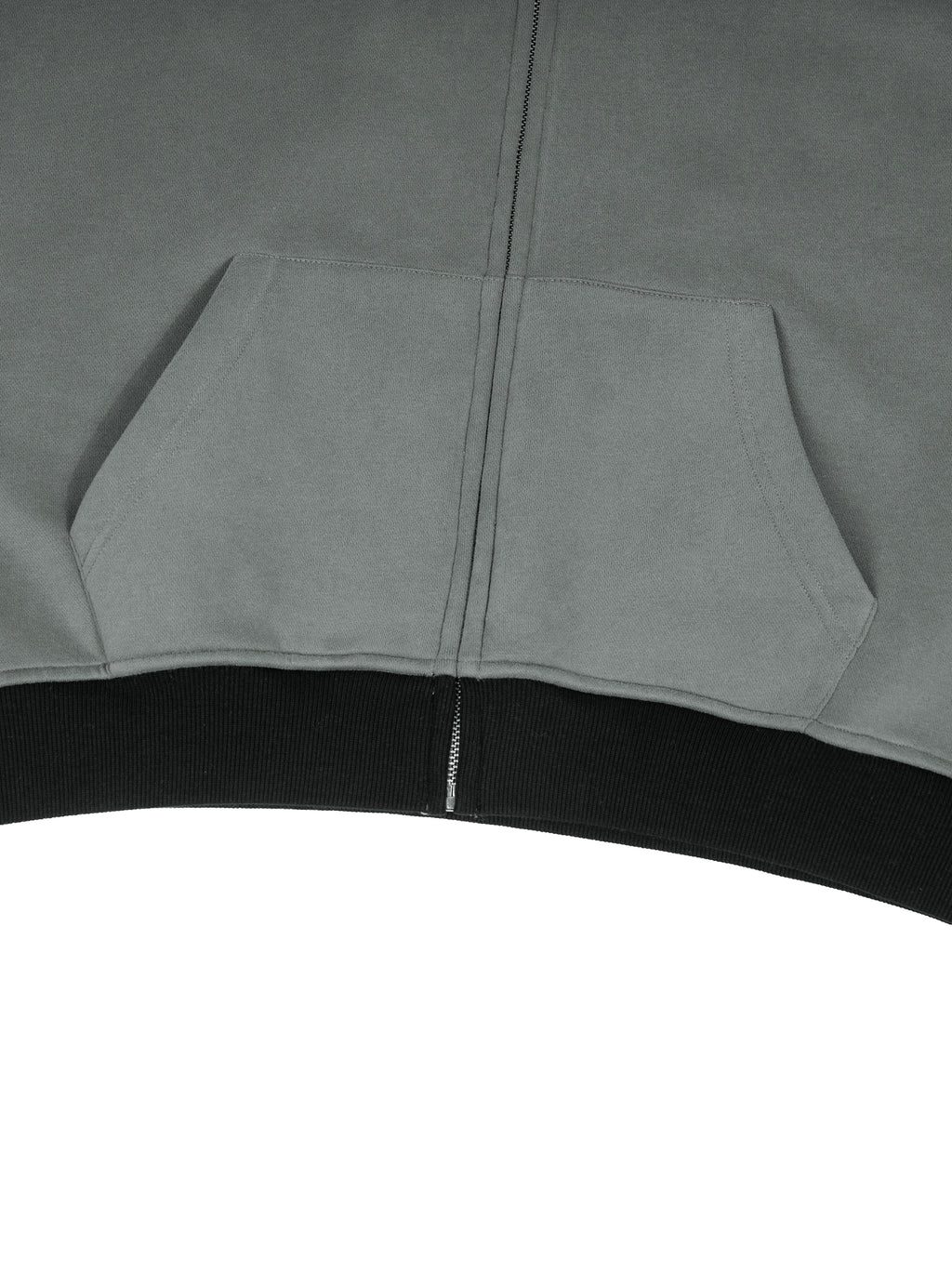 O | colour block fleece full-zip hoodie