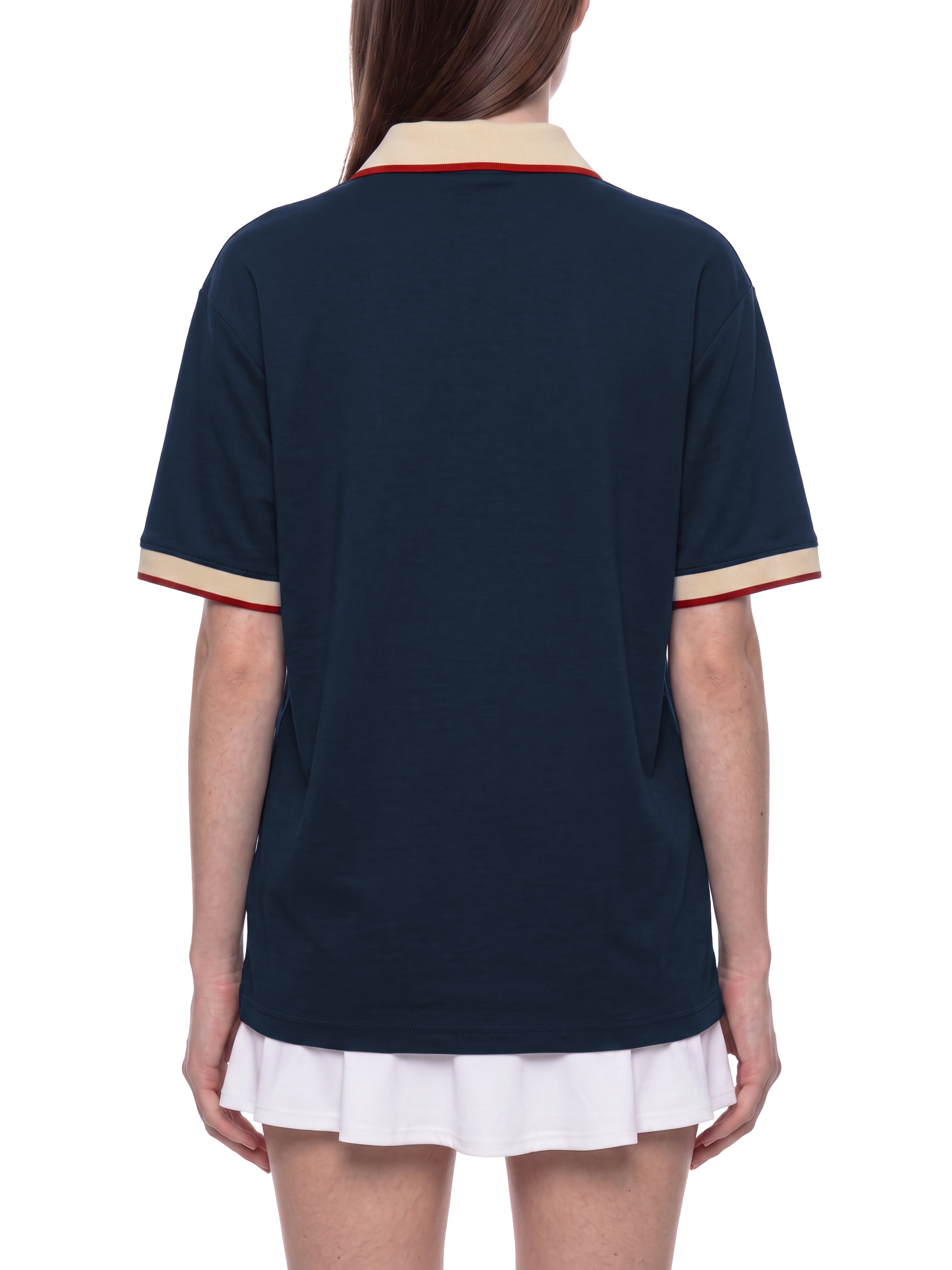 O | colour block polo shirt