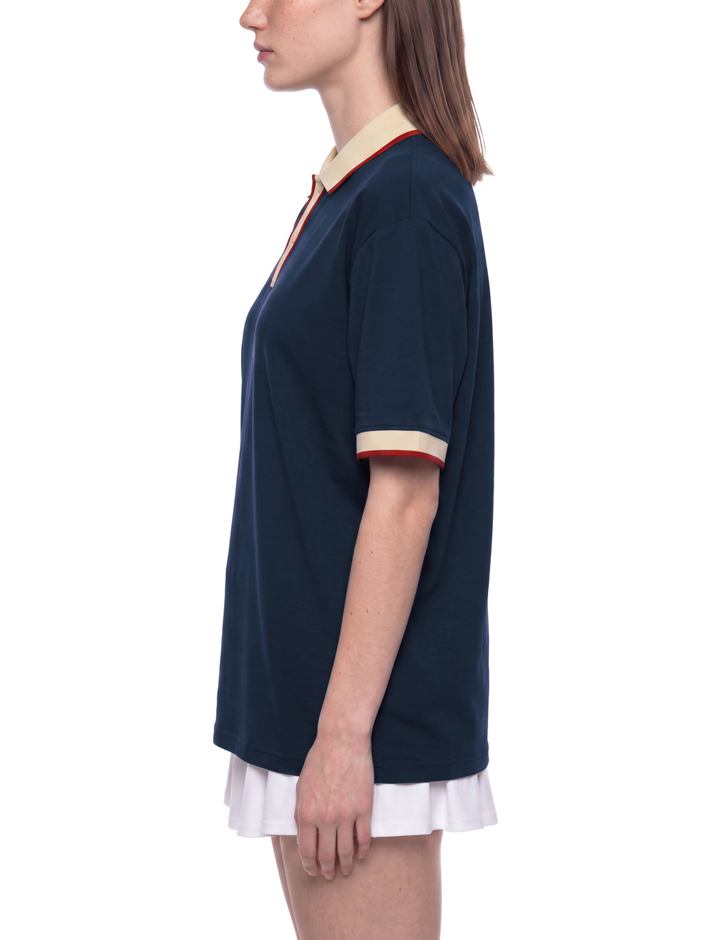 O | colour block polo shirt