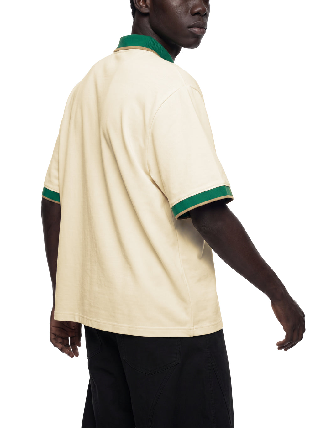 O | colour block polo shirt