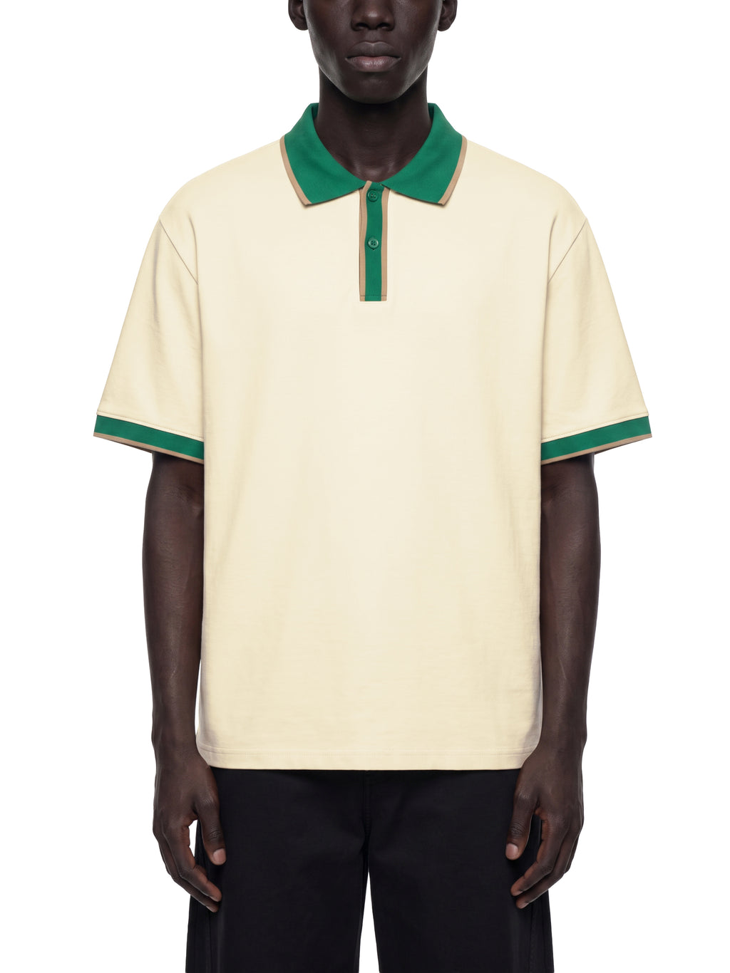 O | colour block polo shirt