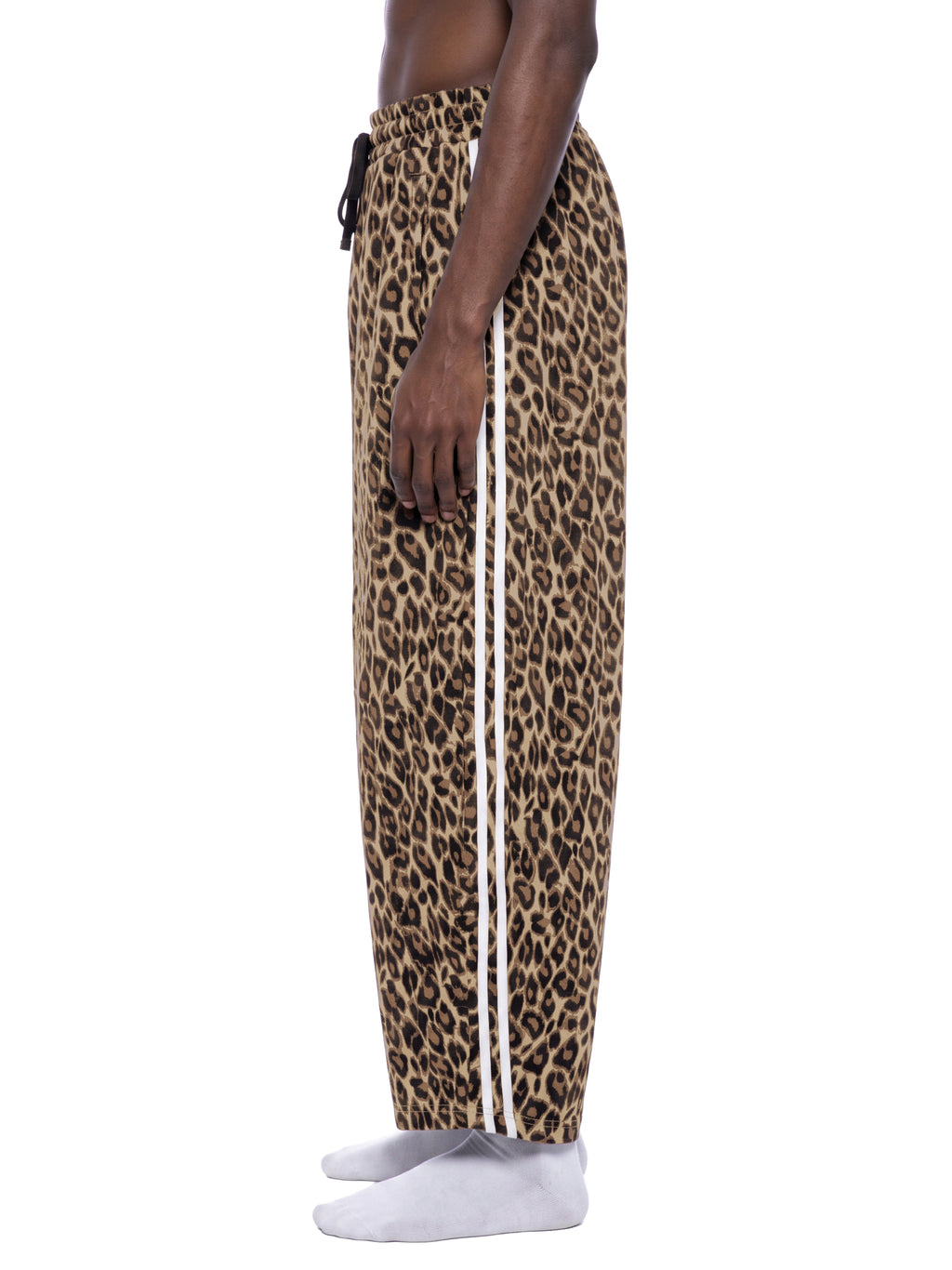 O | leopard barrel leg sweatpants