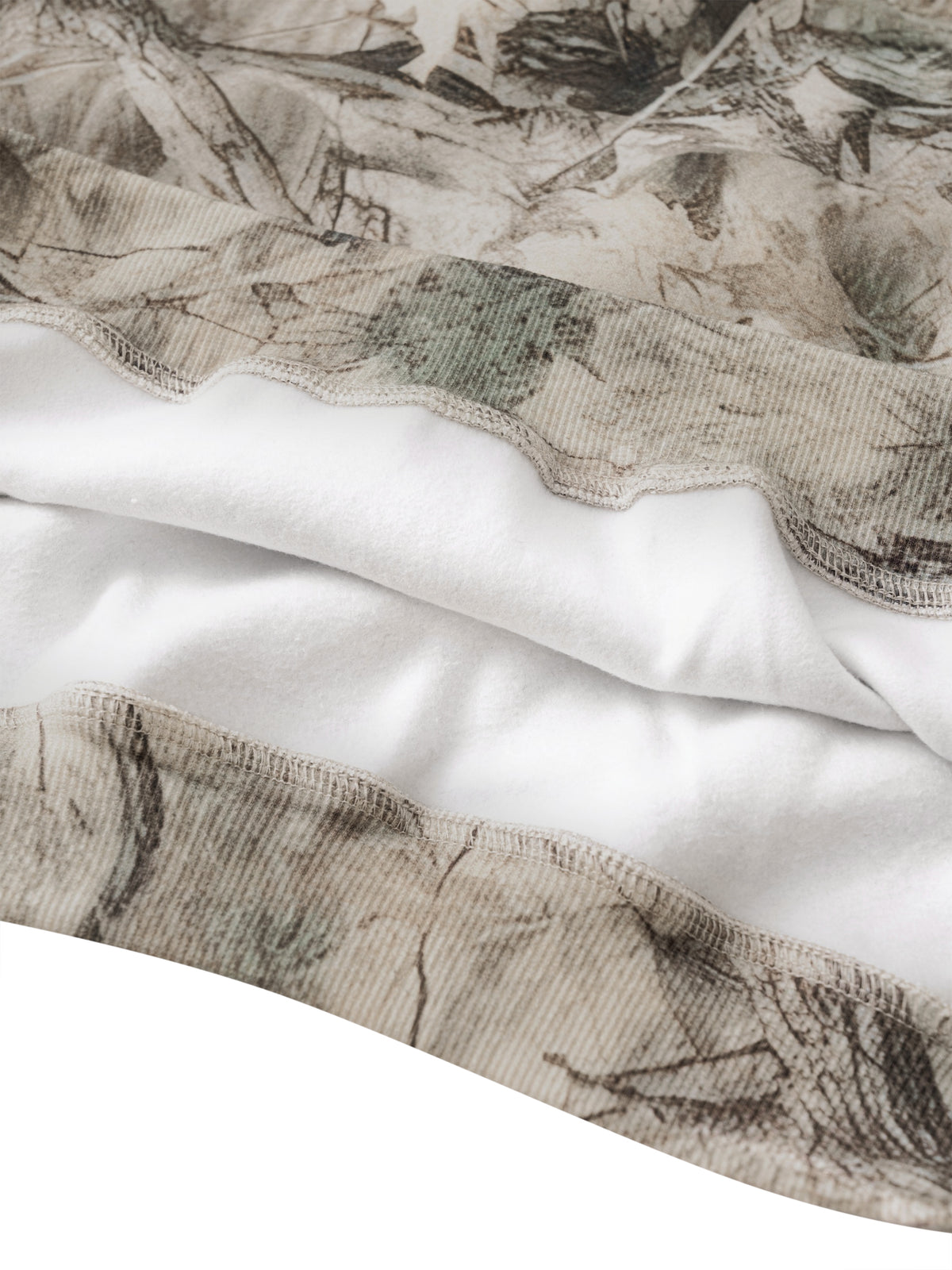 O | oversized fleece tree camo hoodie