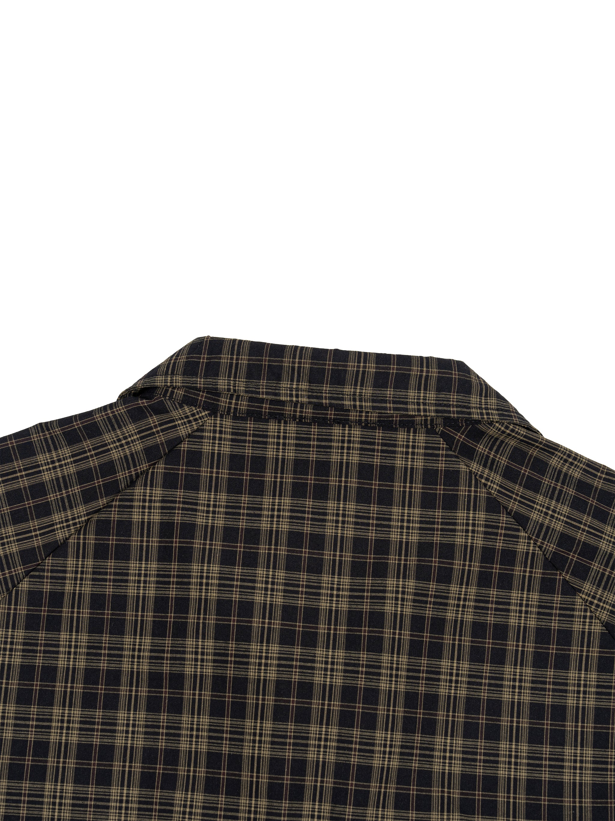 O | plaid full-zip track jacket