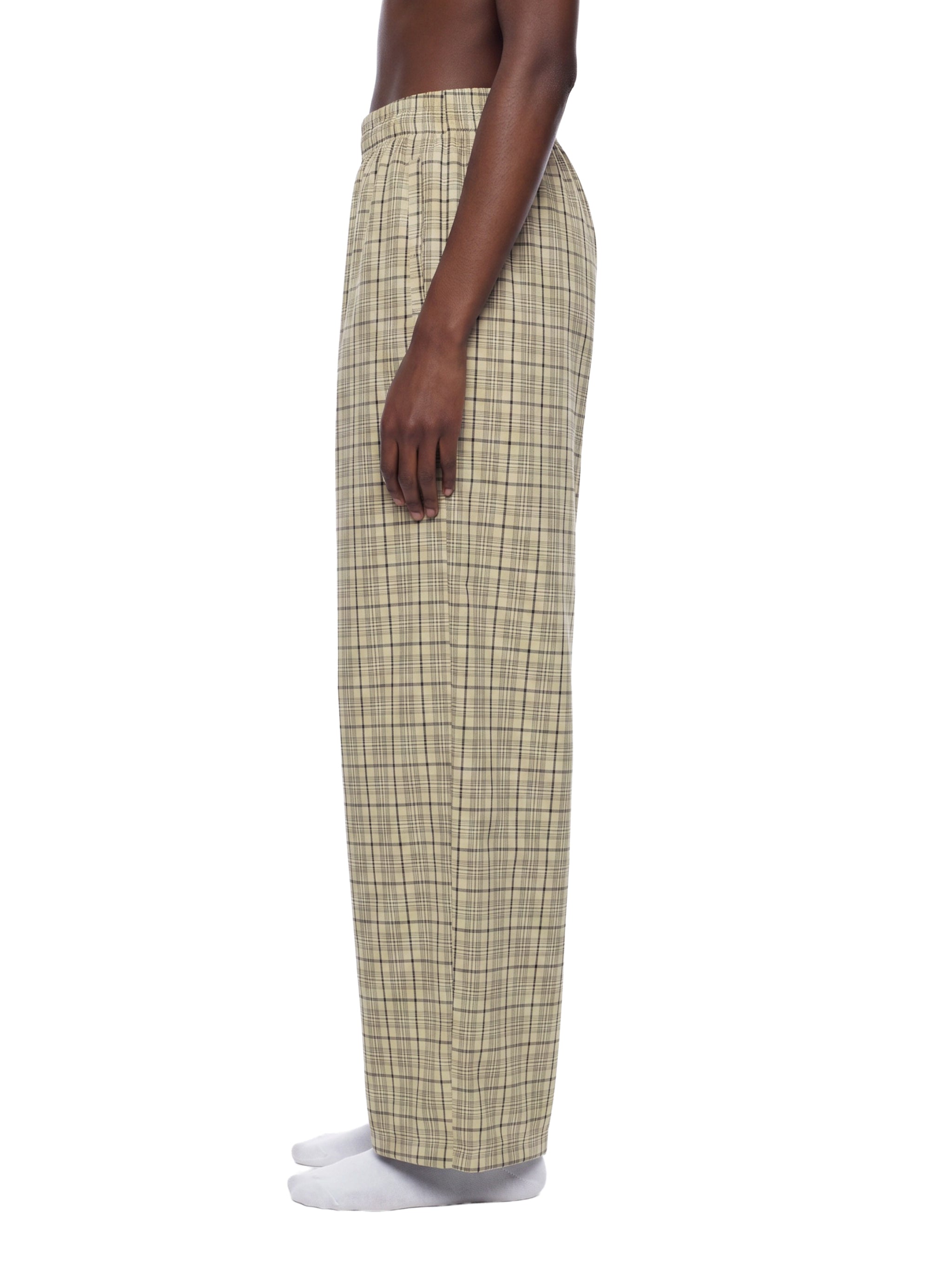 O | plaid wide leg pants