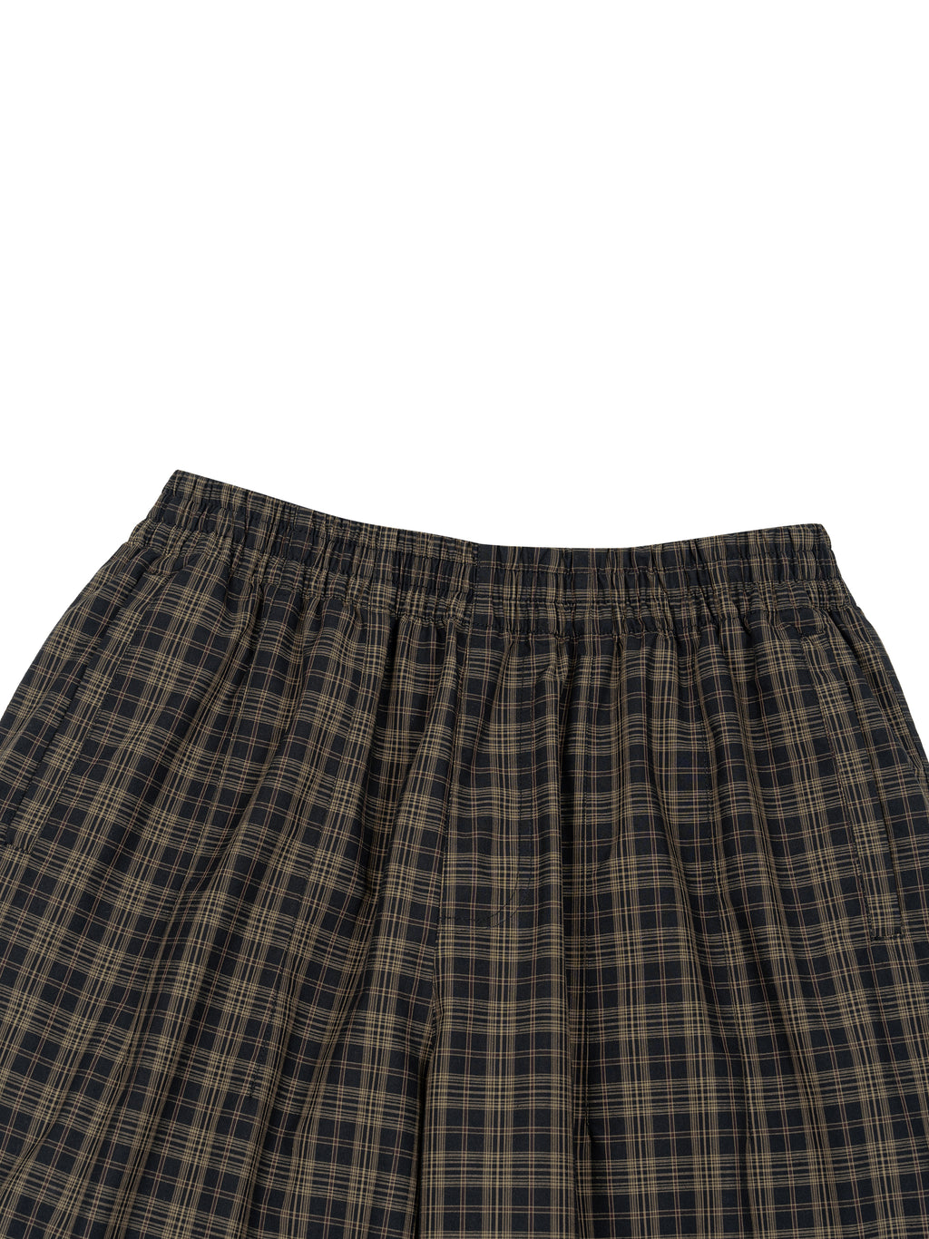 O | plaid wide leg pants