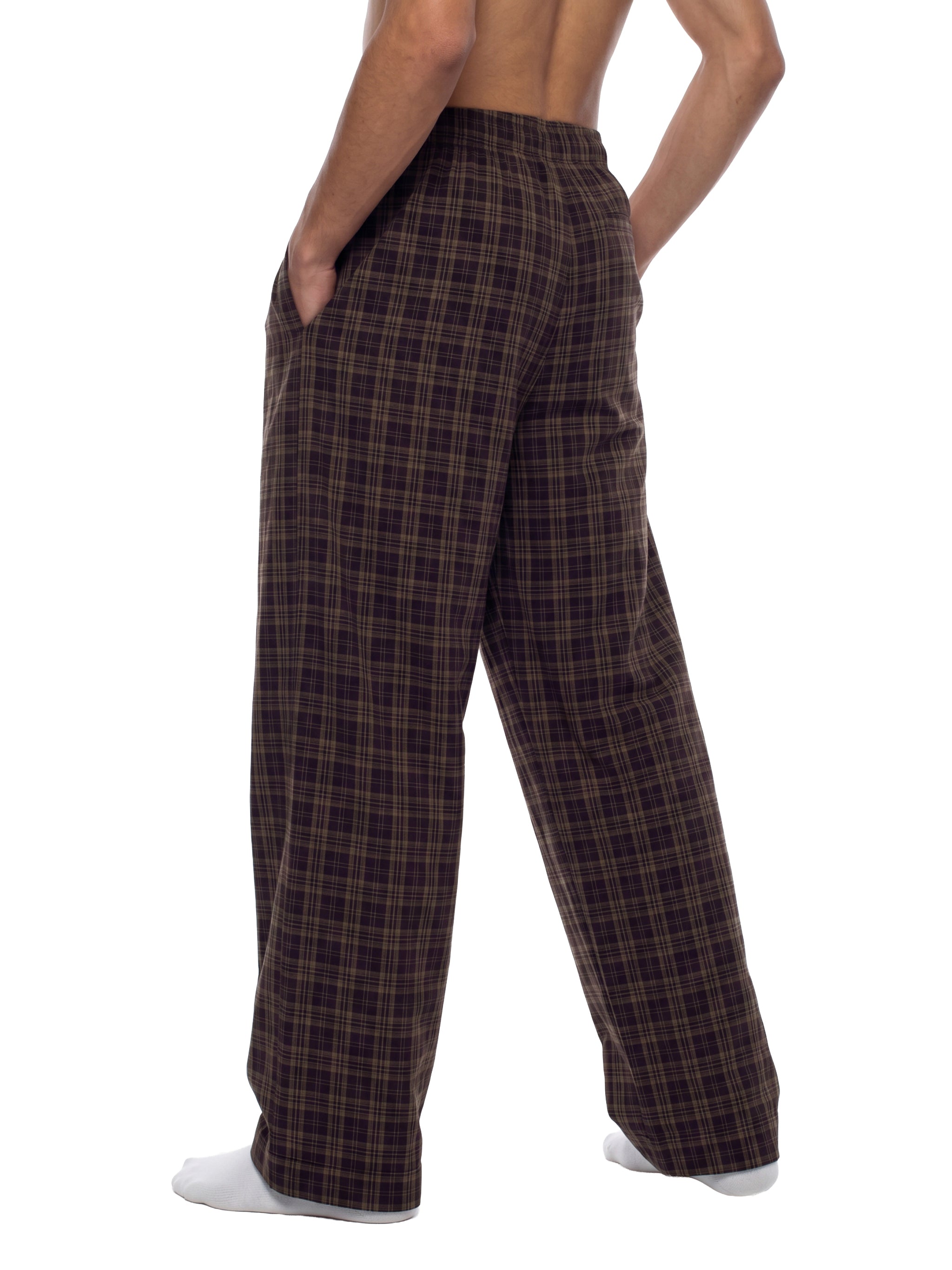 O | plaid wide leg pants