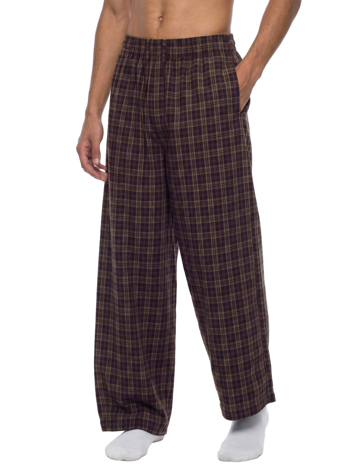 O | plaid wide leg pants