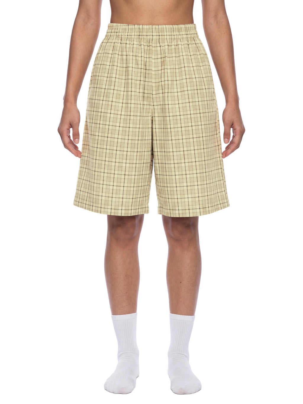 O | plaid wide leg shorts