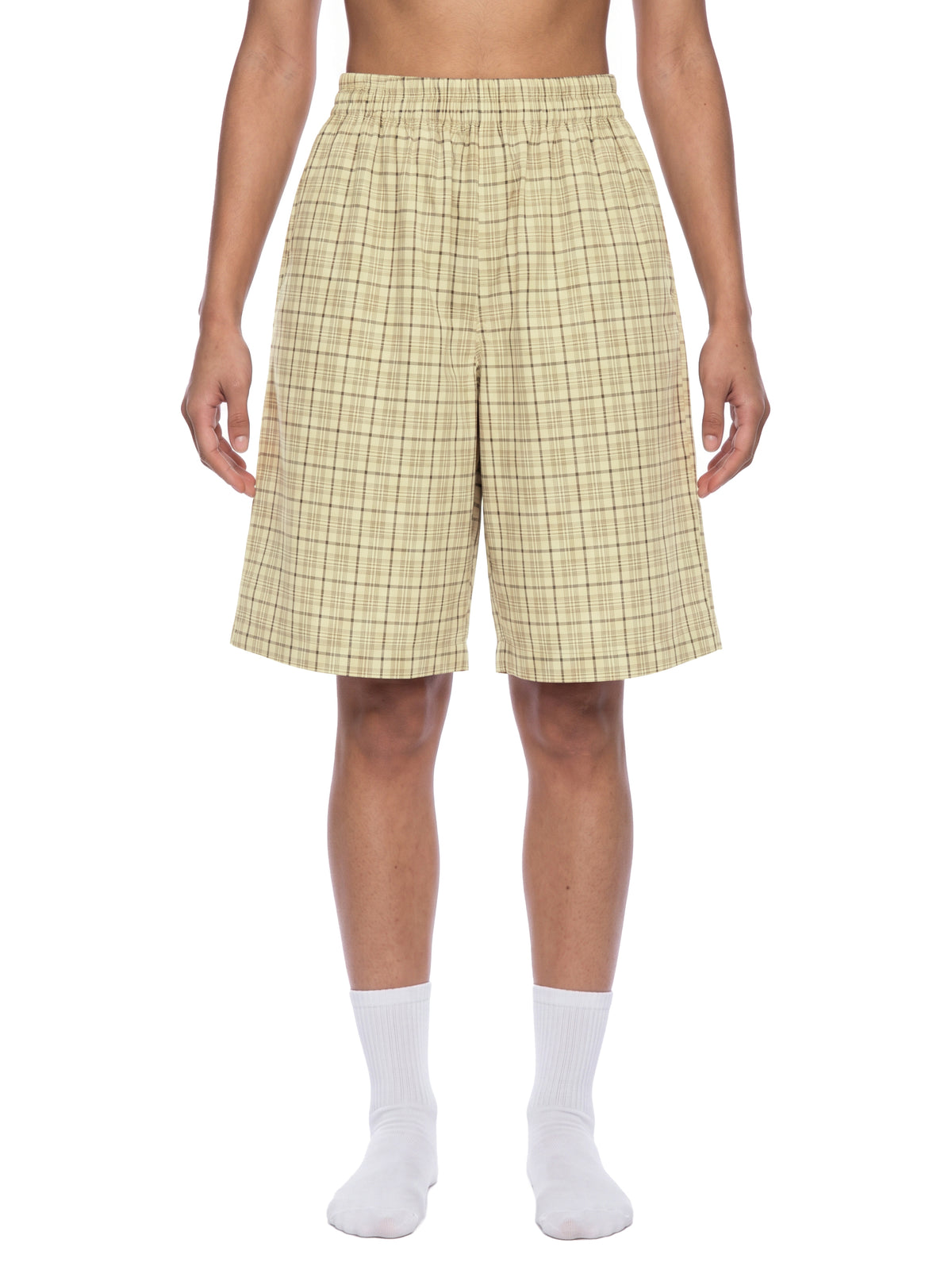 O | plaid wide leg shorts