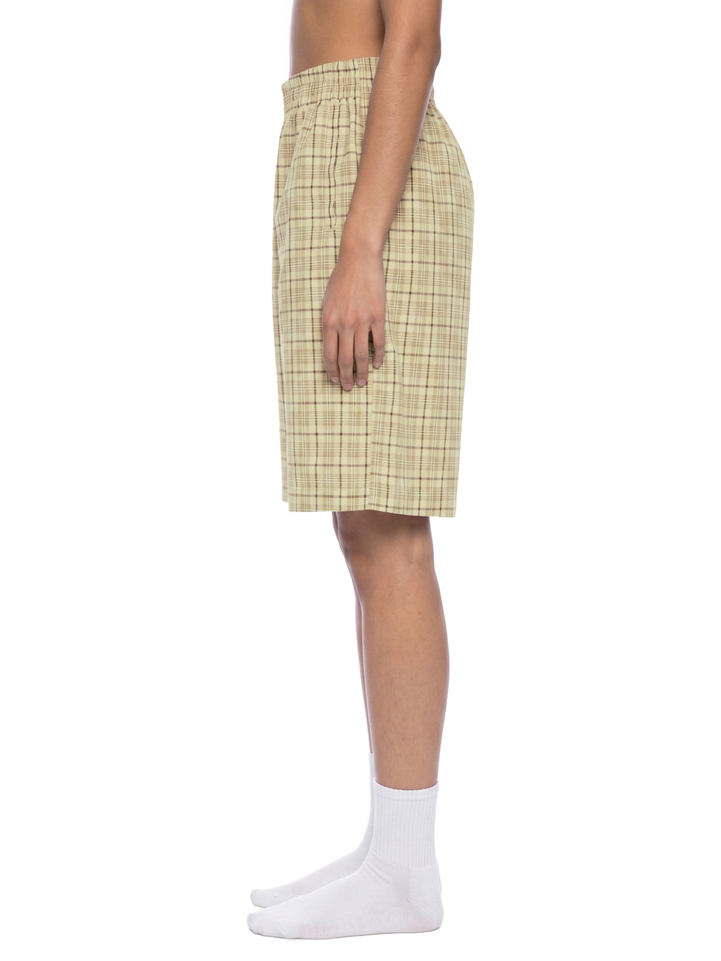 O | plaid wide leg shorts