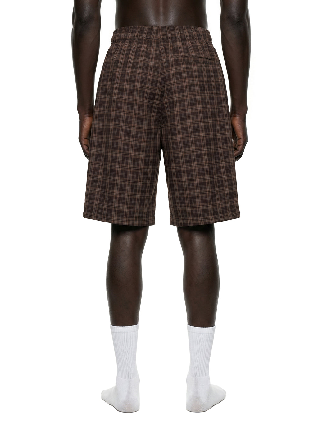 O | plaid wide leg shorts