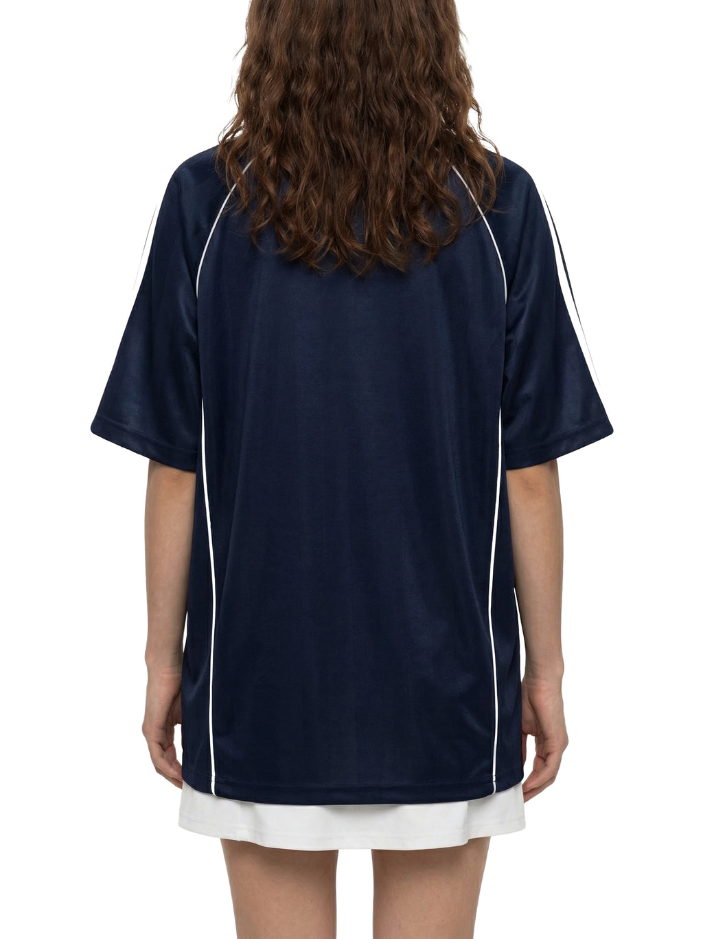 O | shadow stripe collared soccer jersey