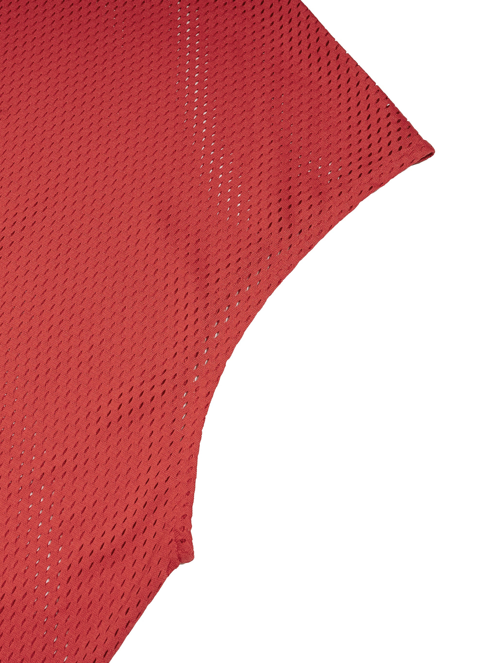 O | panel mesh sleeveless hoodie