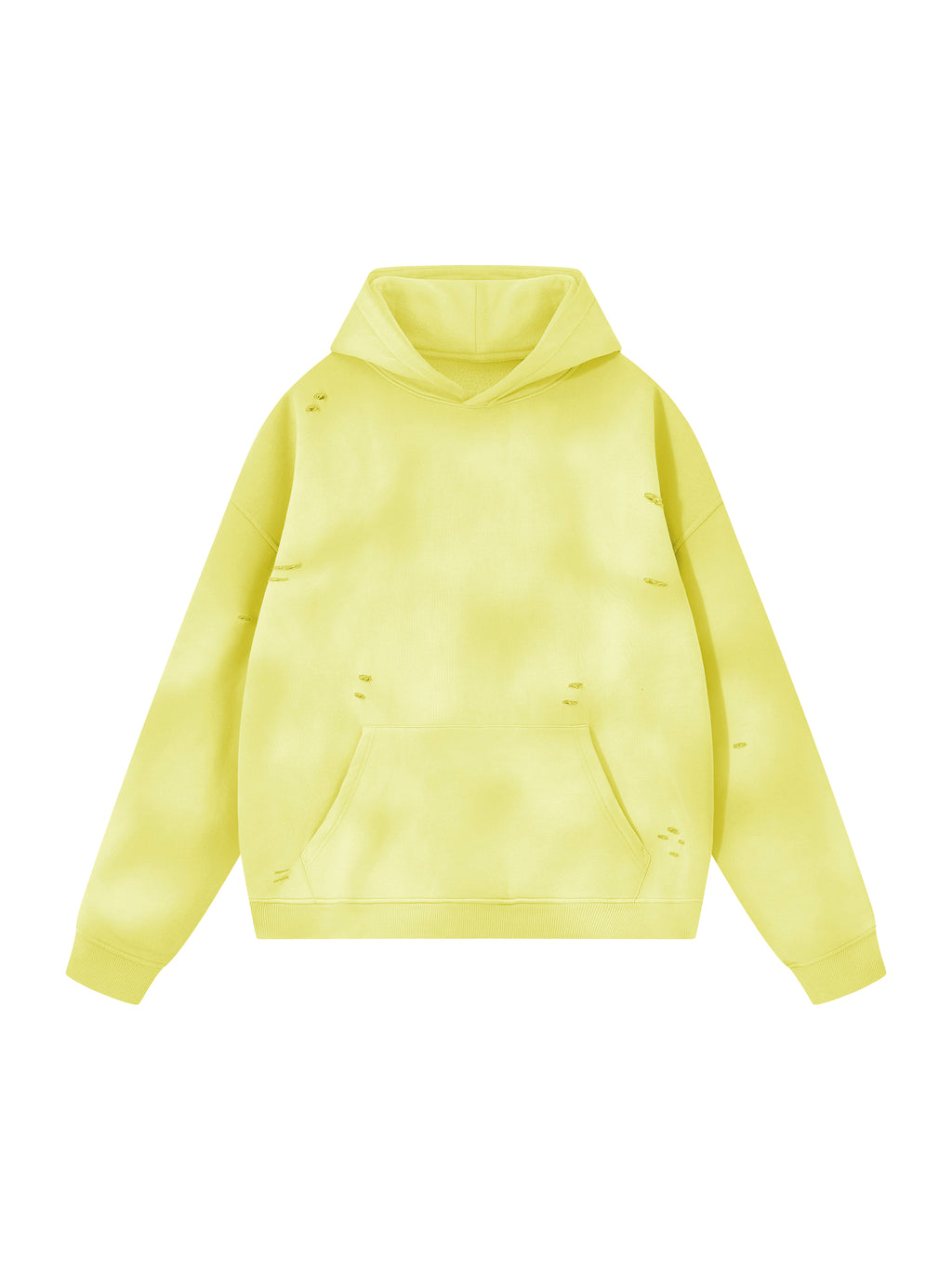 O | sunfade frayed fleece hoodie