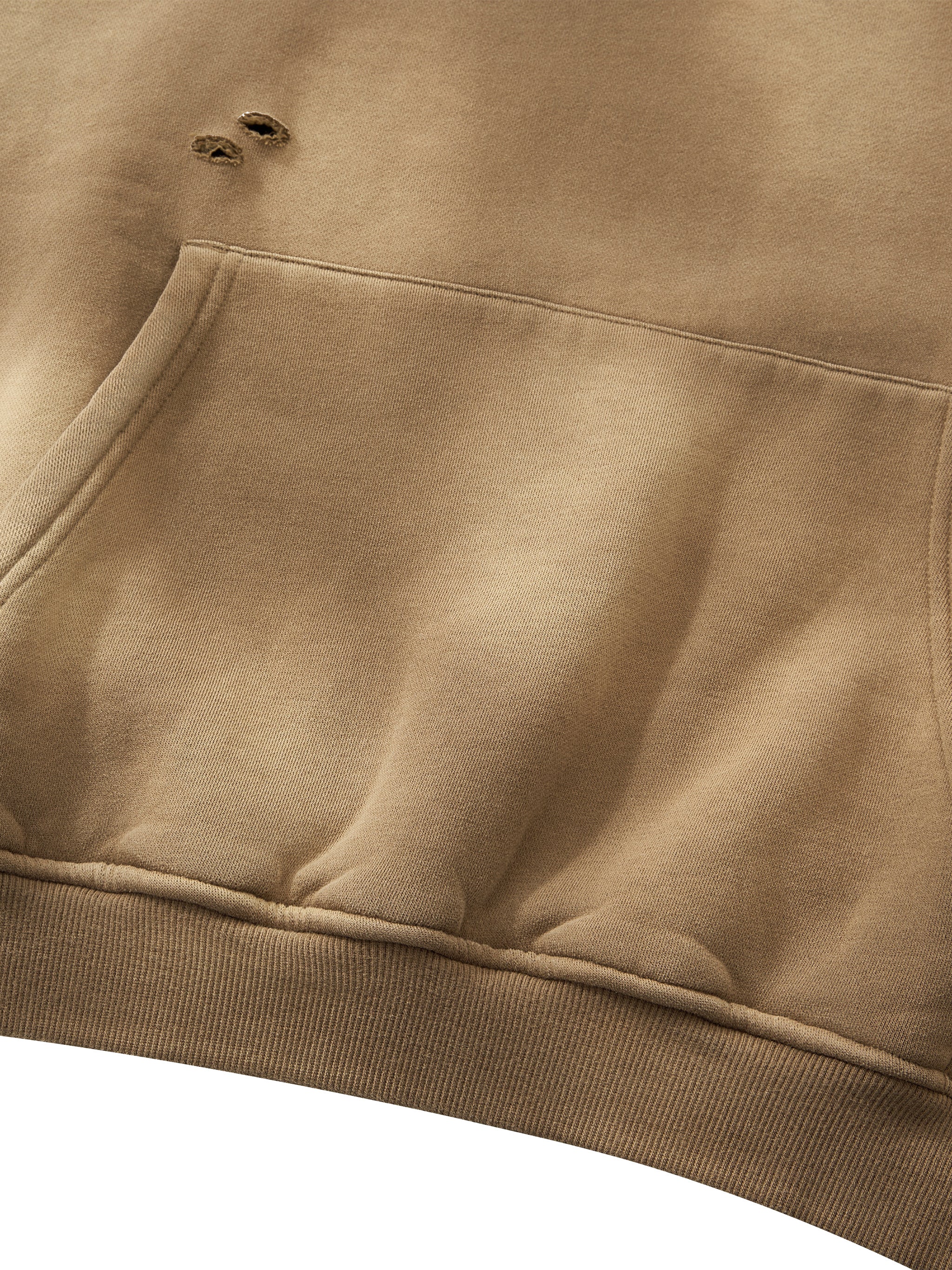O | sunfade frayed fleece hoodie