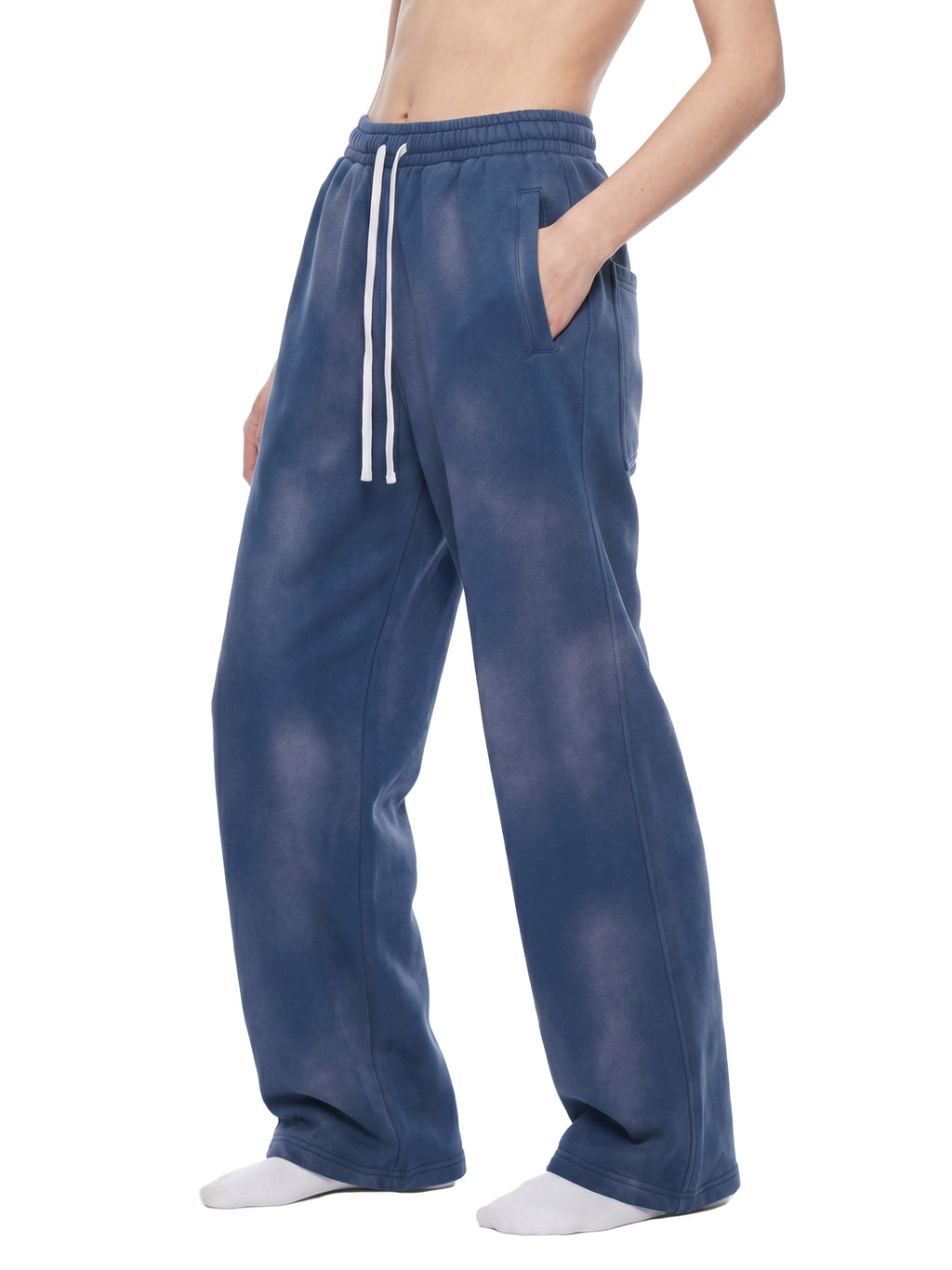 O | sunfade wide leg fleece sweatpants