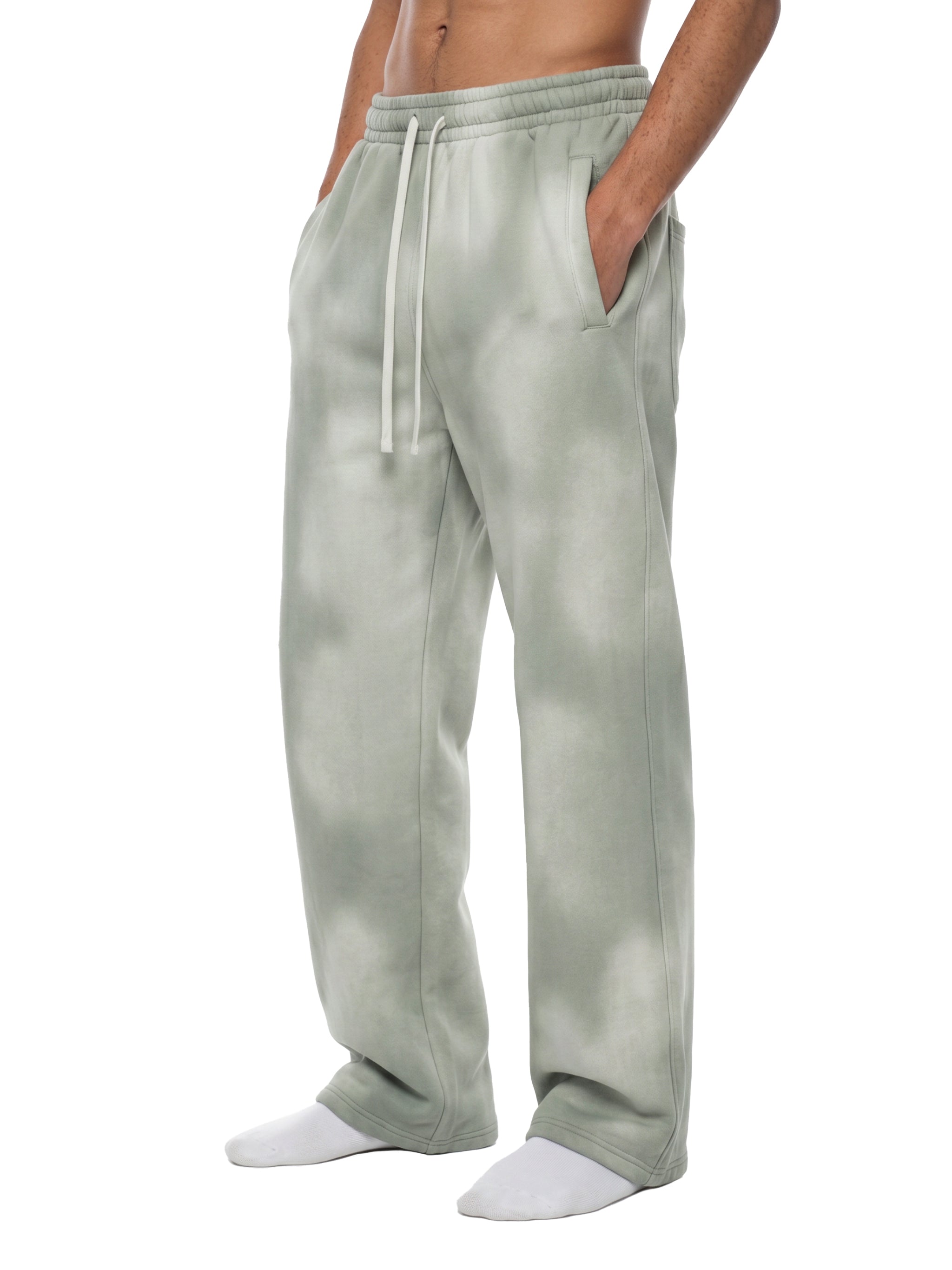O | sunfade wide leg fleece sweatpants