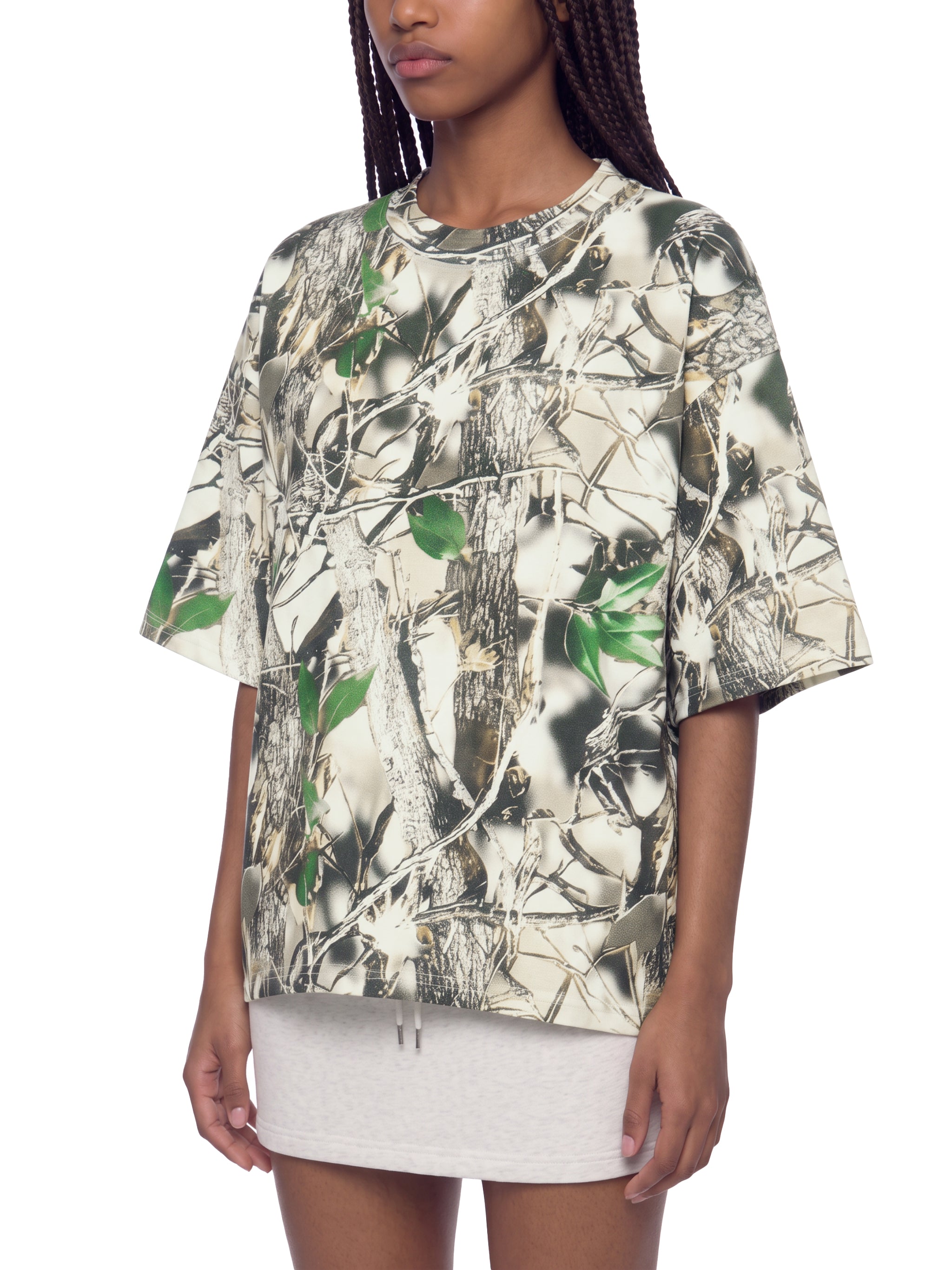 O | tree camo boxy t-shirt