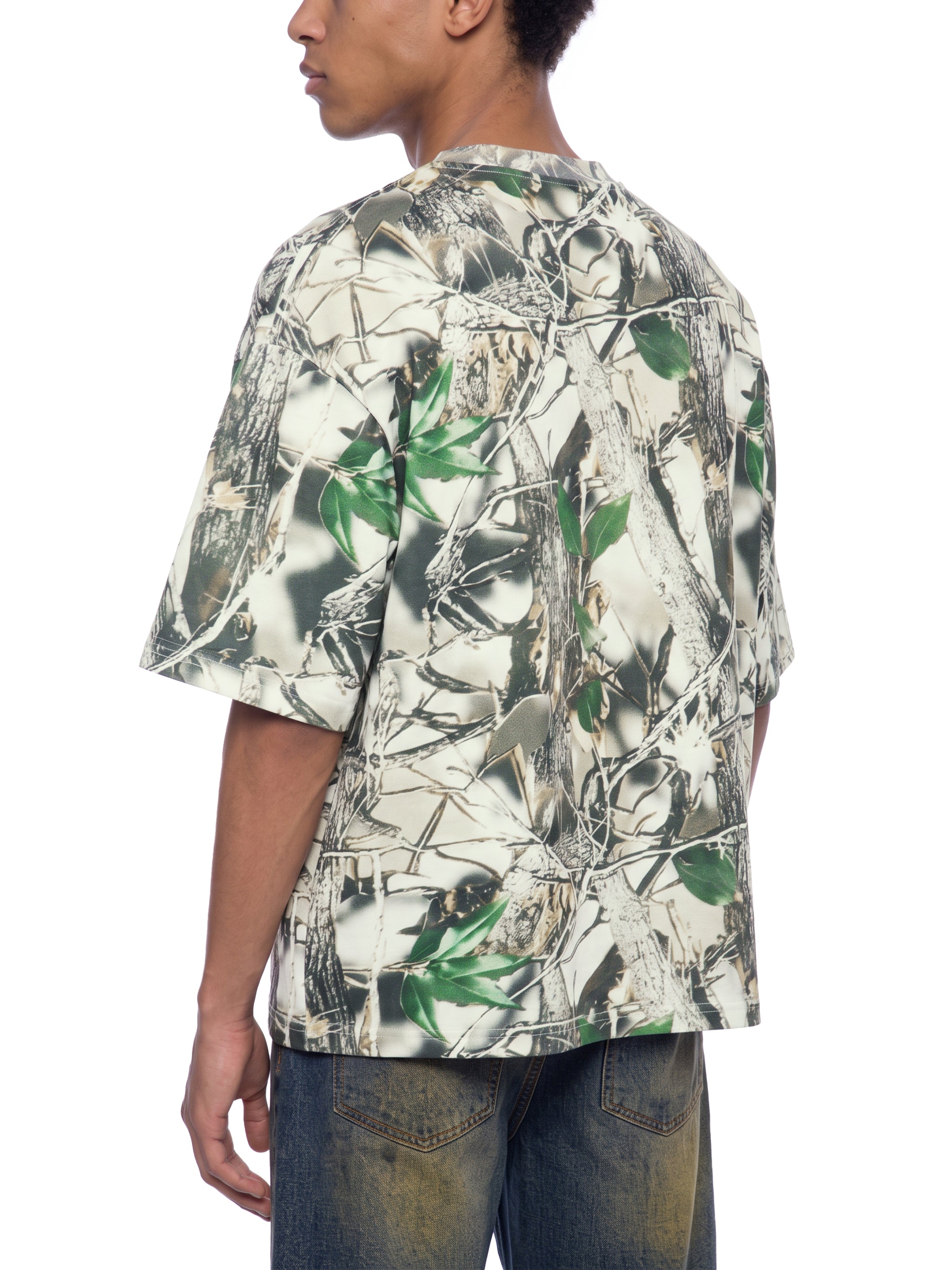O | tree camo boxy t-shirt