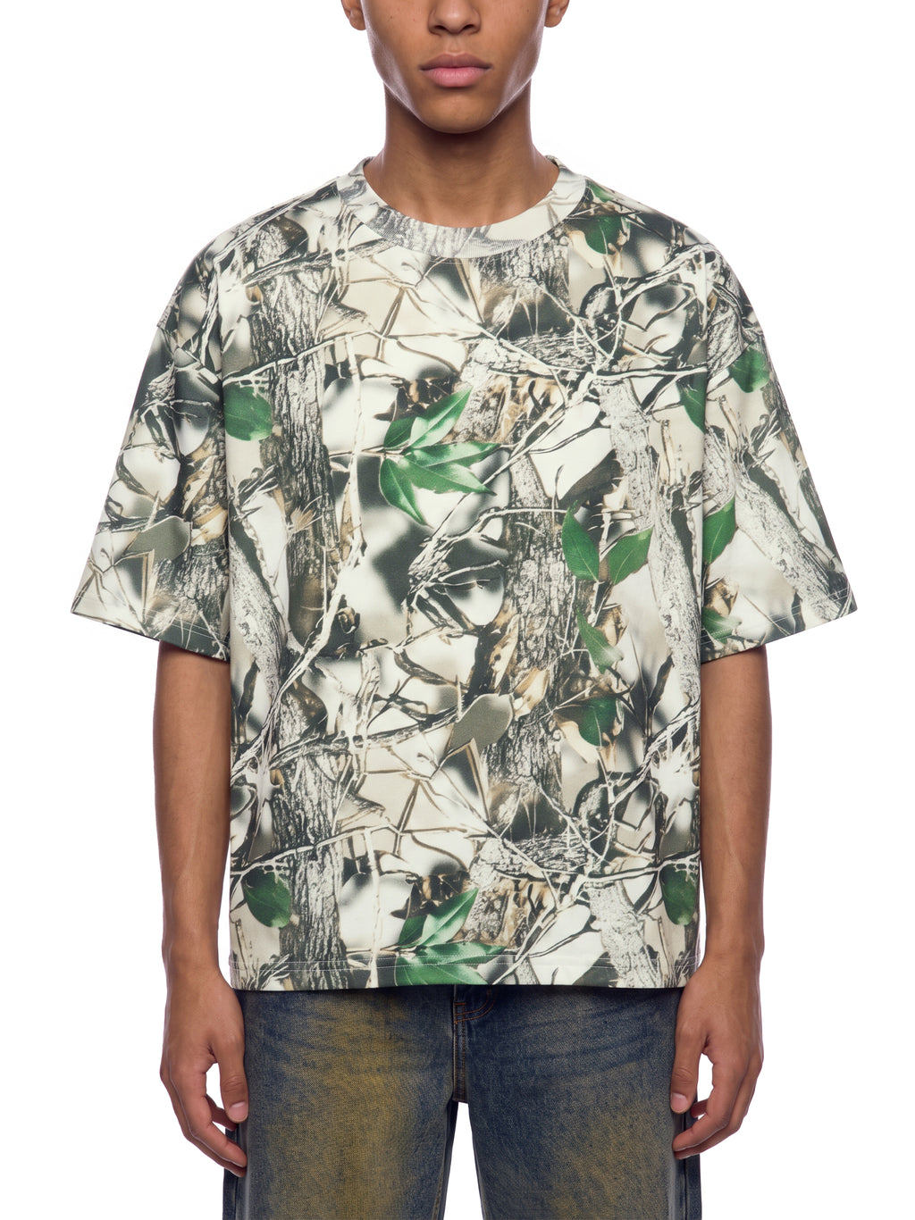O | tree camo boxy t-shirt