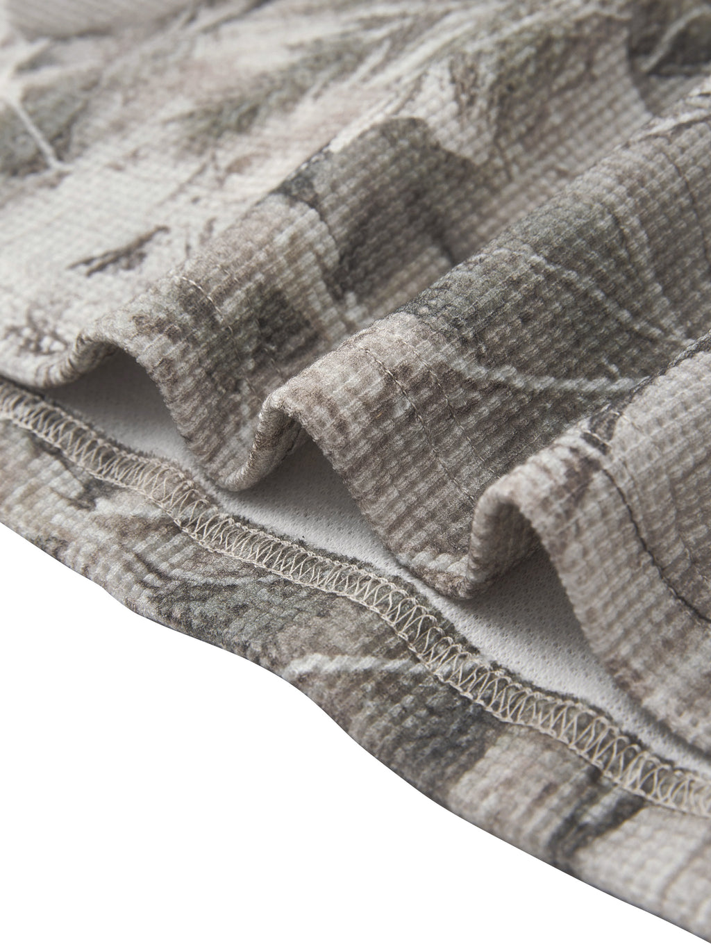 O | tree camo long-sleeve waffle t-shirt