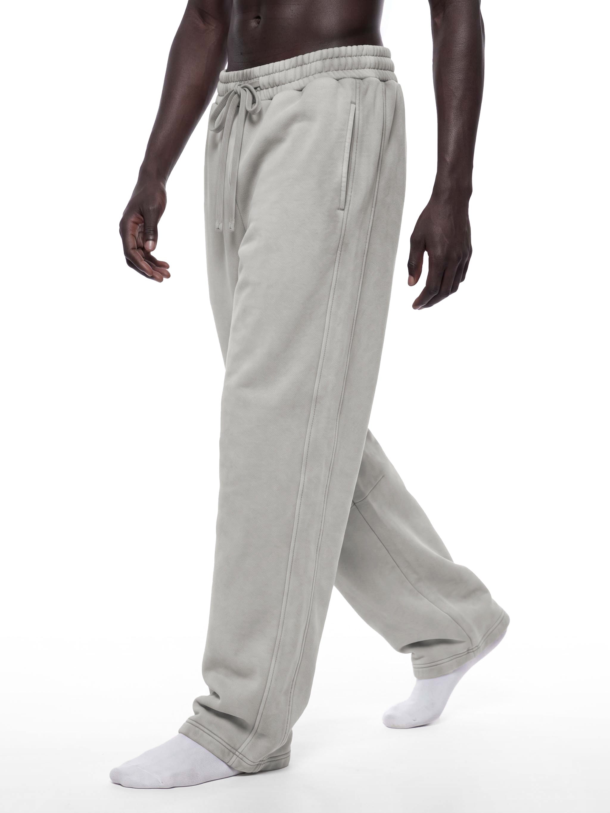 O | vintage wash barrel leg fleece sweatpants