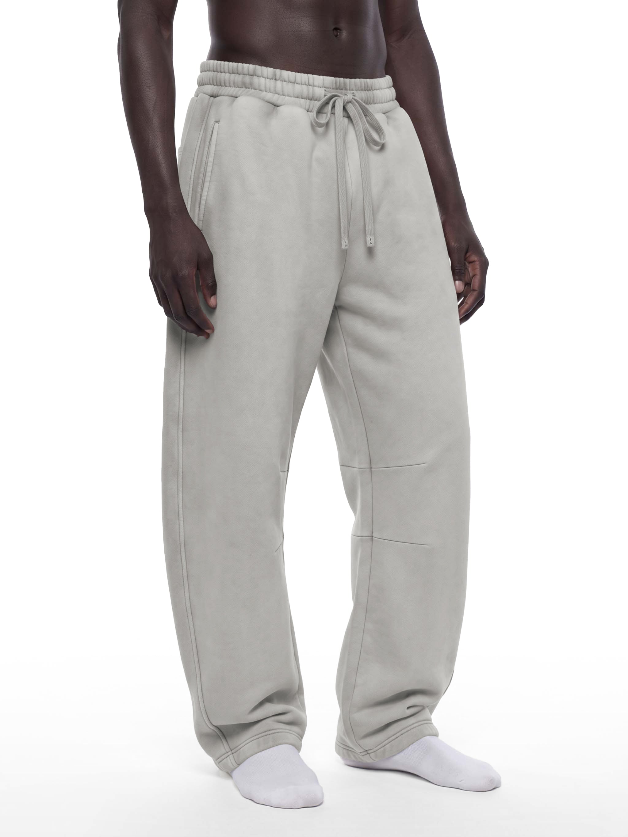 O | vintage wash barrel leg fleece sweatpants