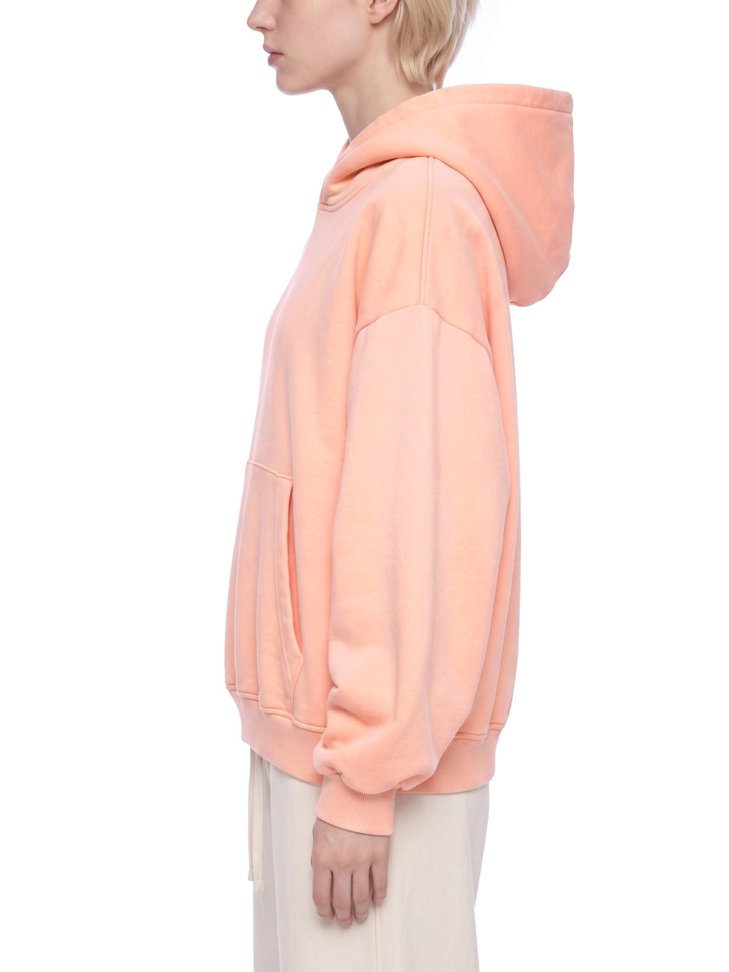 O | vintage wash boxy fleece hoodie | blank