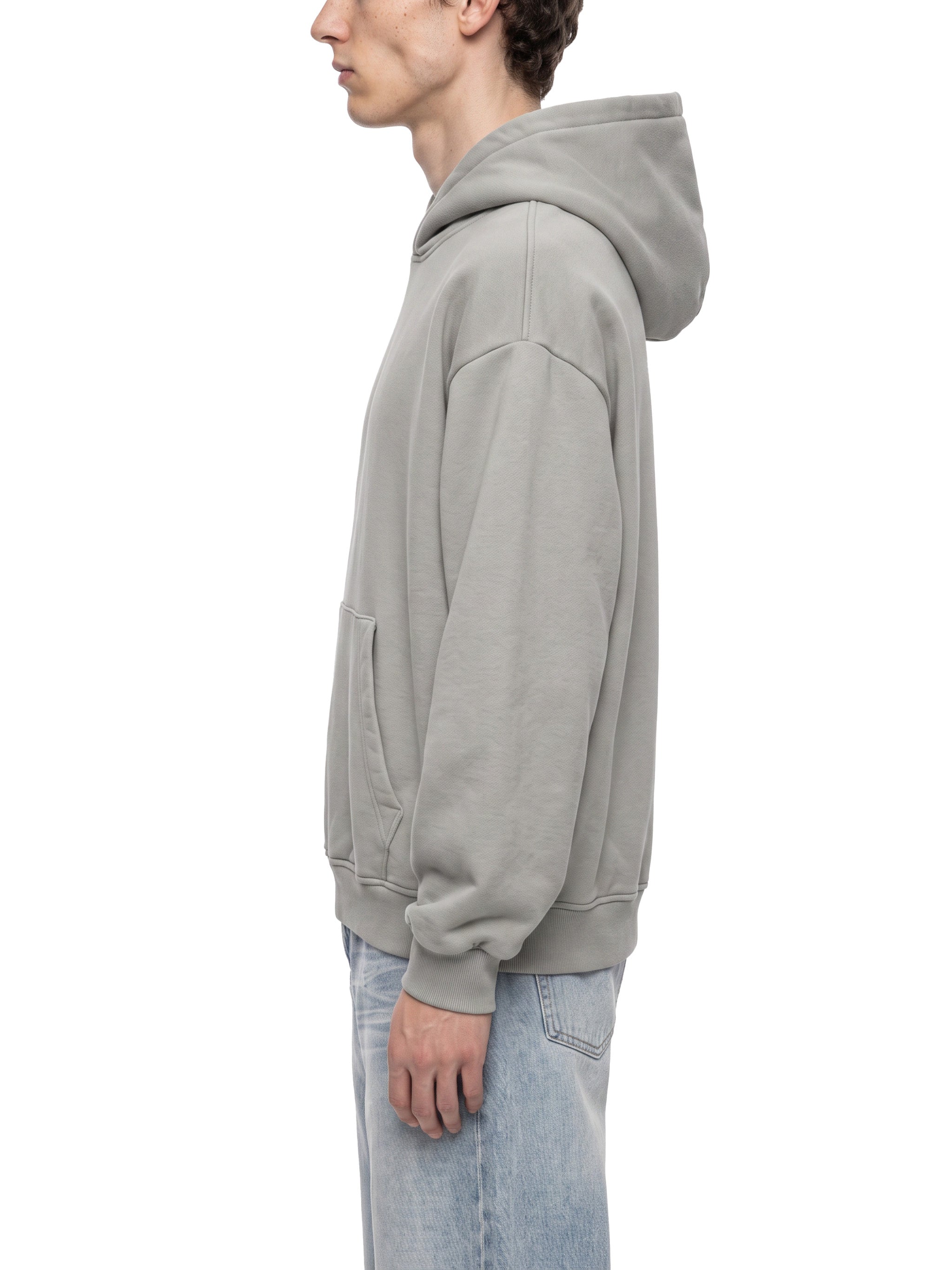 O | vintage wash boxy fleece hoodie | blank