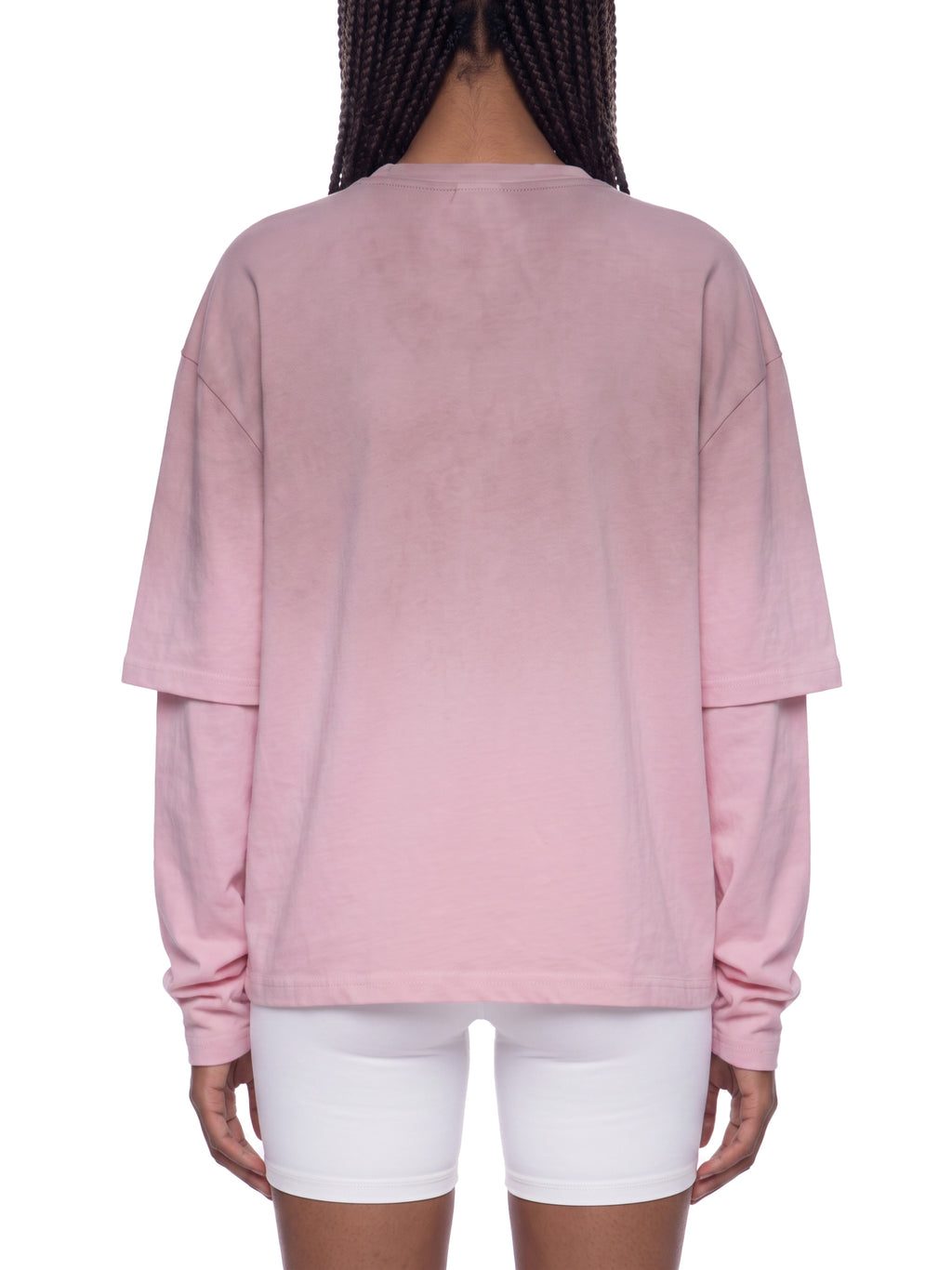 O | vintage wash layered t-shirt