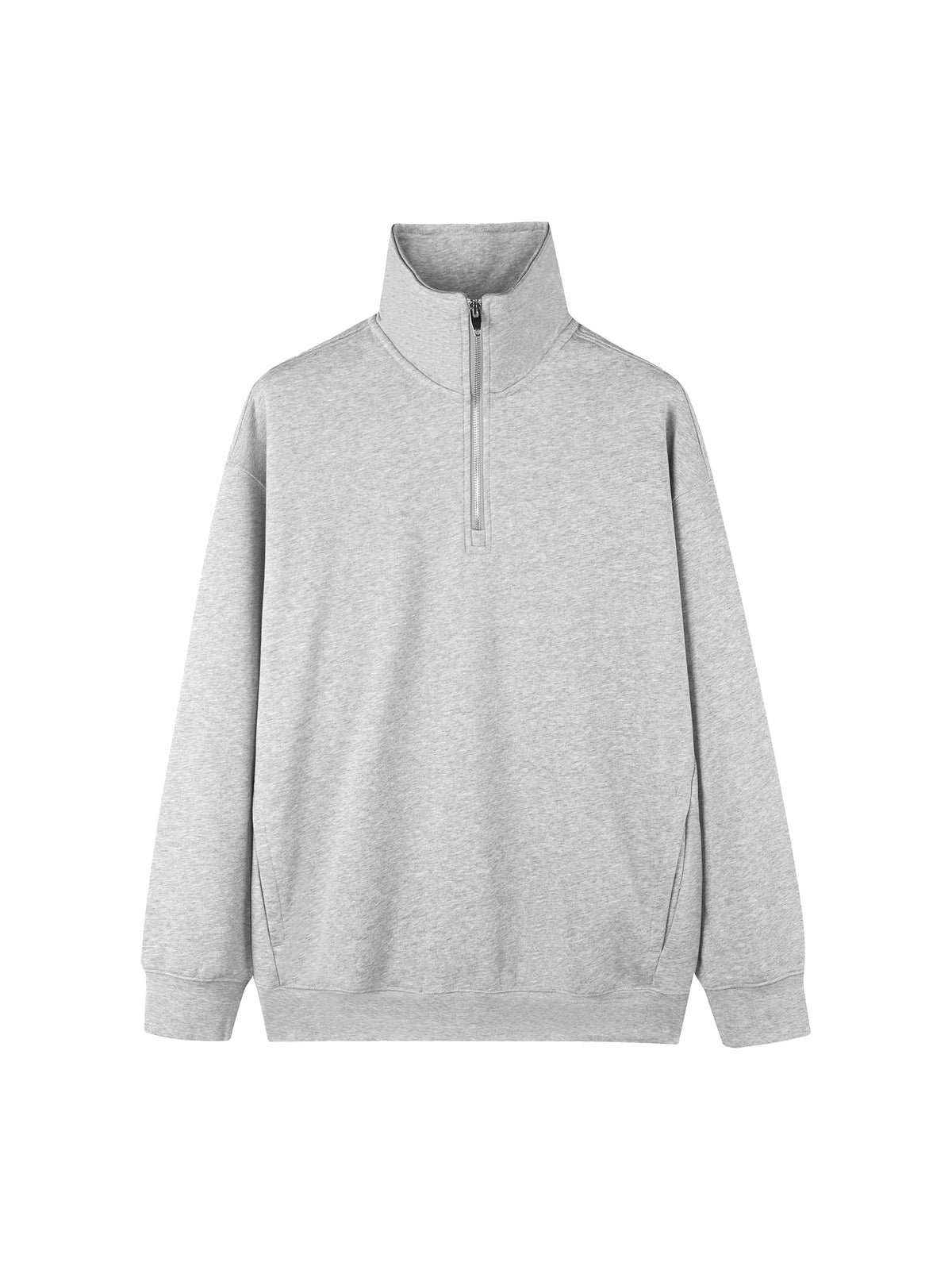 O | quarter-zip drop shoulder sweatshirt