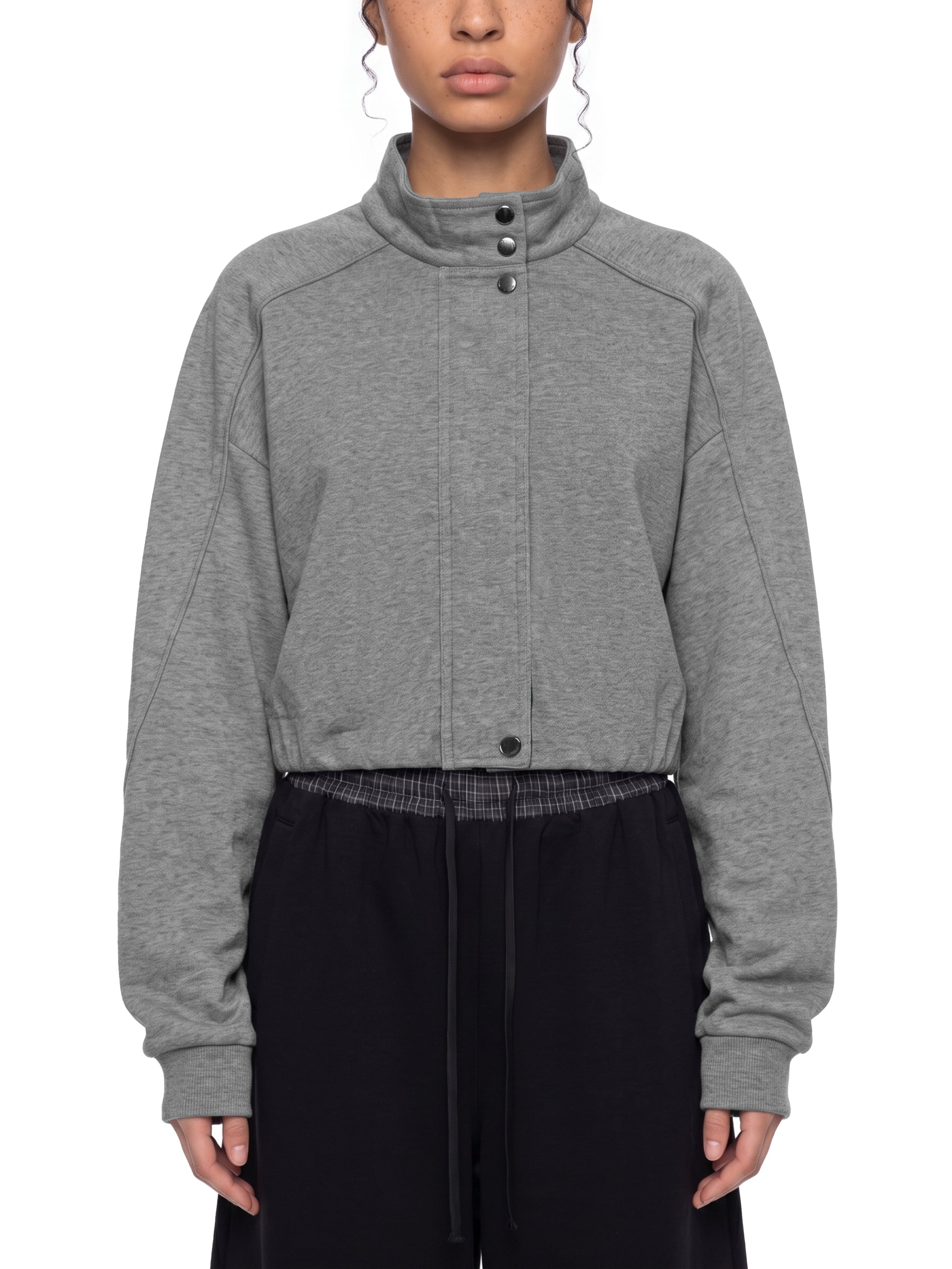 W | button-front jacket