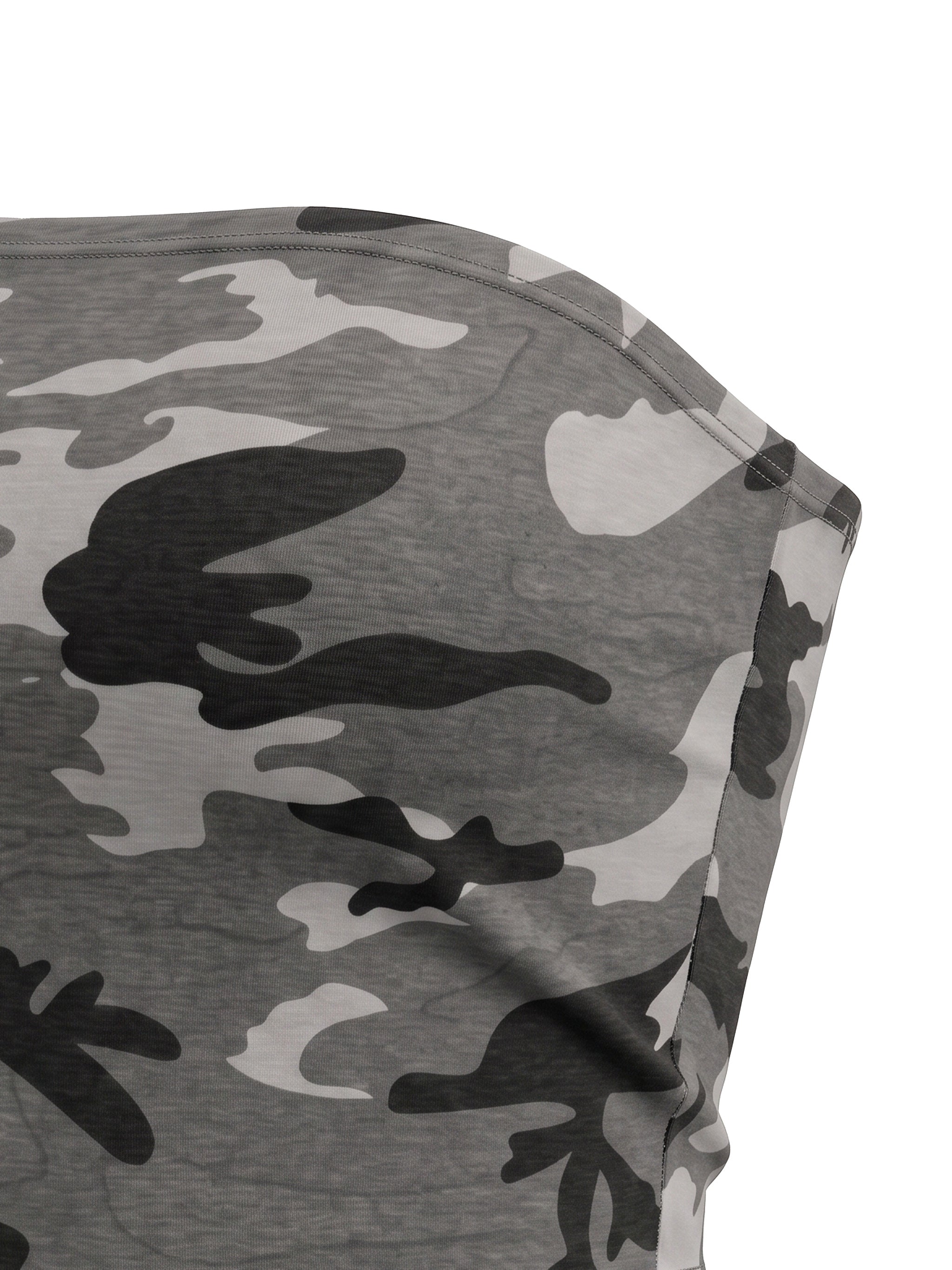 W | camo cropped tube top