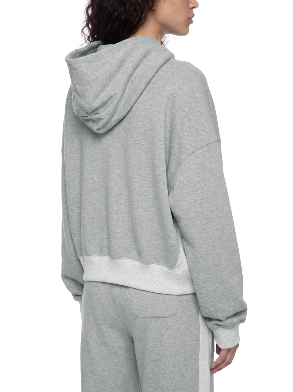 W | colour block hoodie