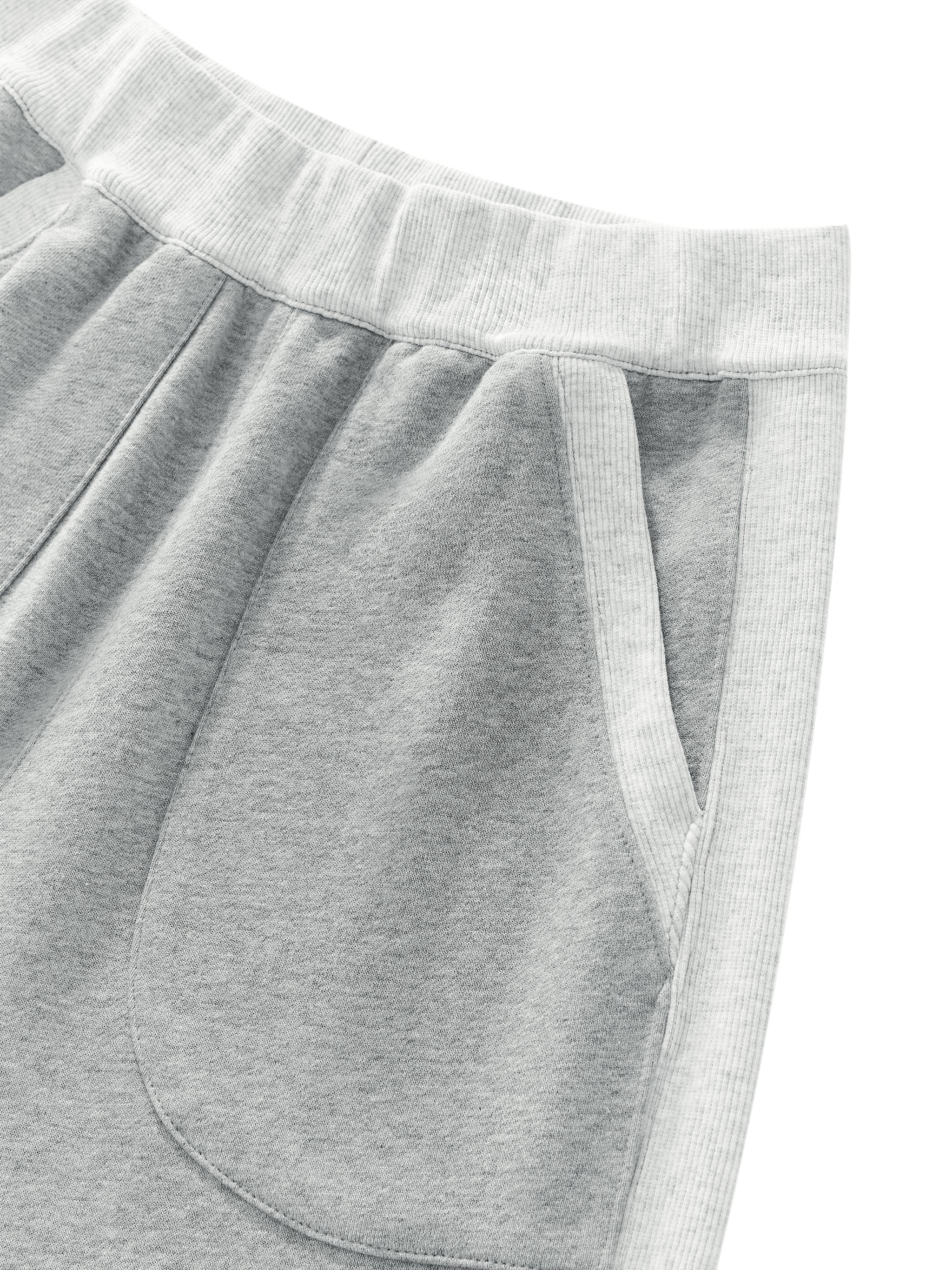 W | colour block raw hem sweatpants