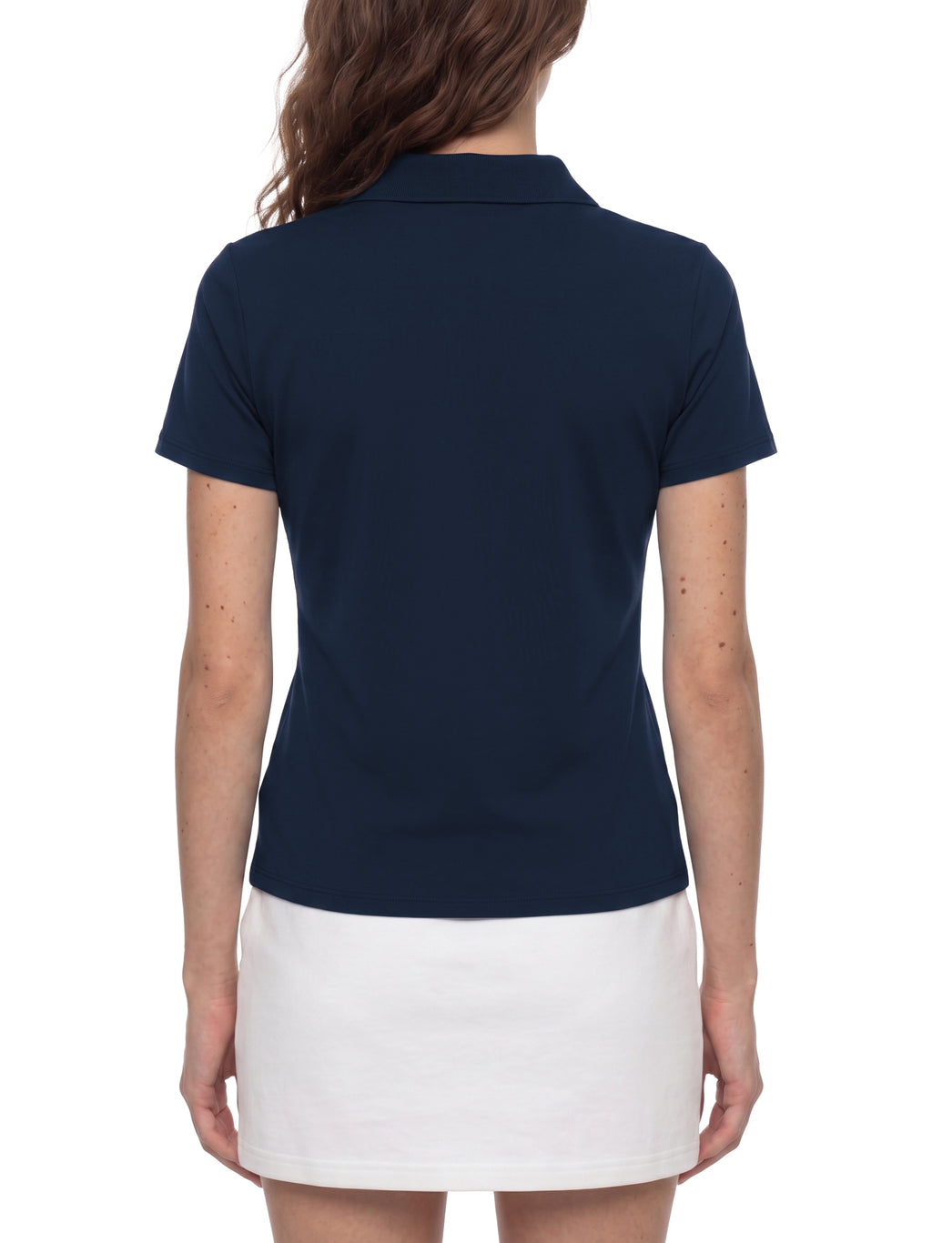 W | colour block polo shirt